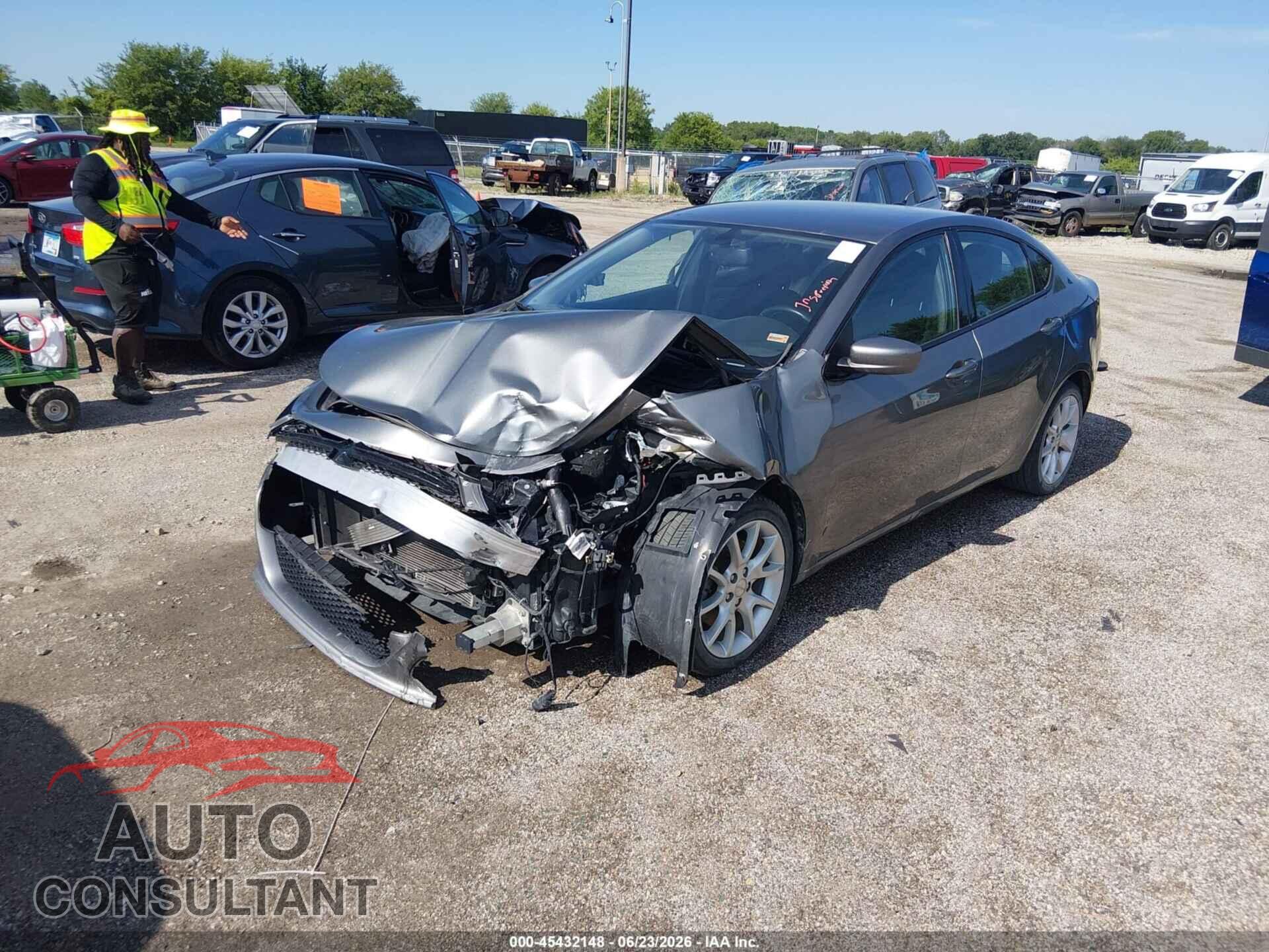 DODGE DART 2013 - 1C3CDFBA1DD299527