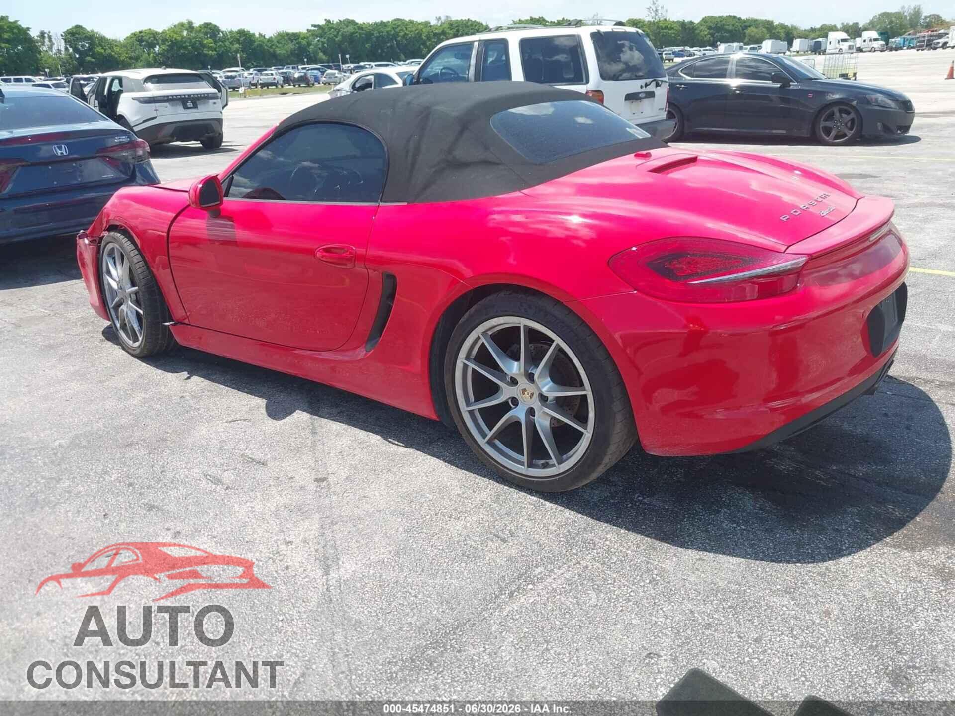 PORSCHE BOXSTER 2013 - WP0CA2A8XDS112423