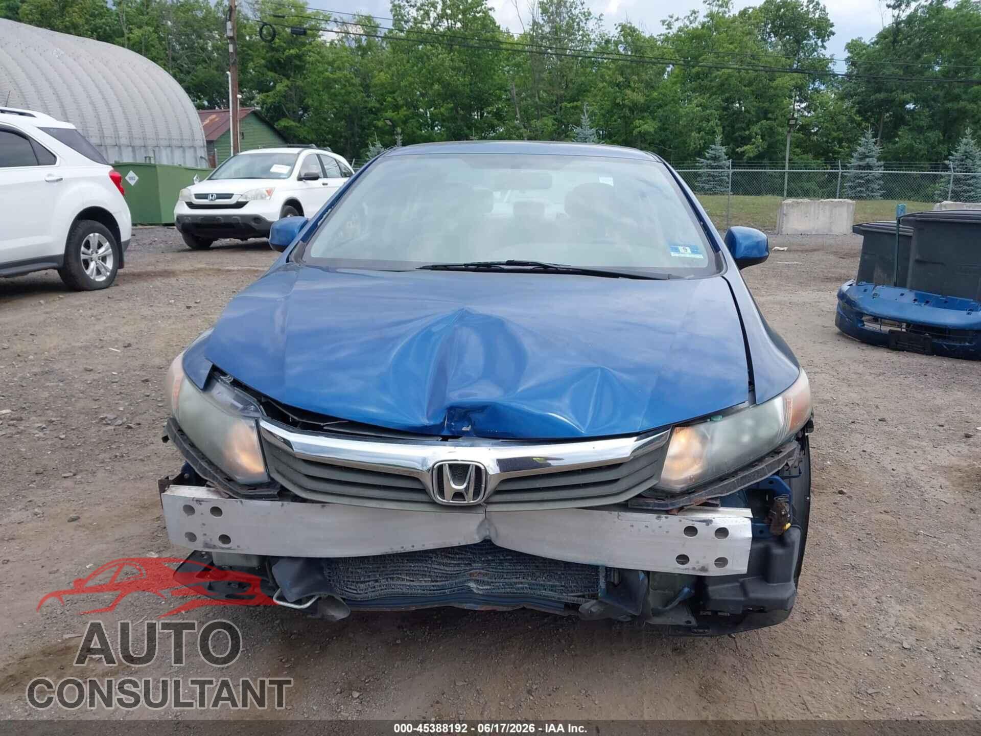 HONDA CIVIC 2012 - 19XFB2F5XCE366031