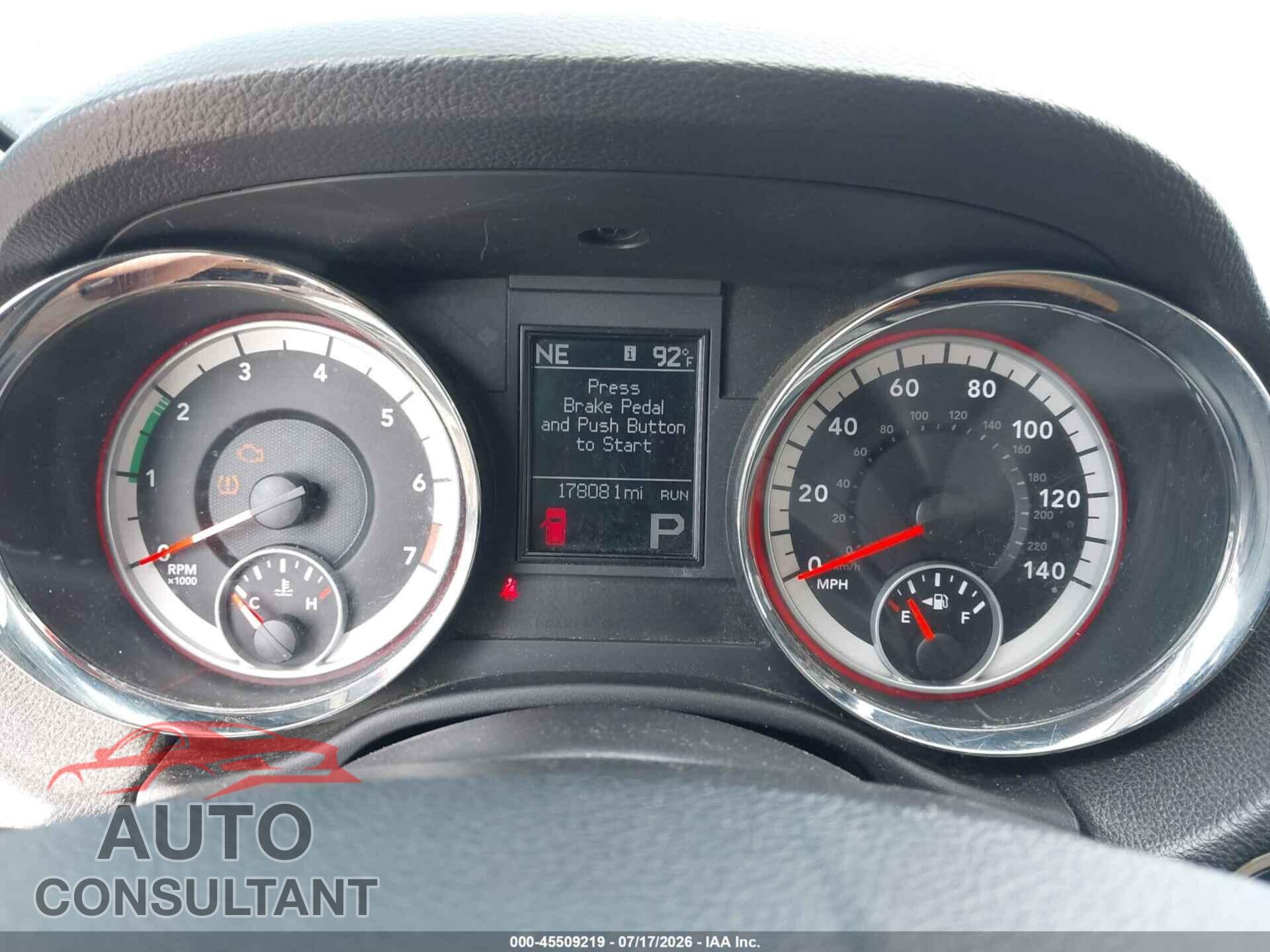 DODGE DURANGO 2011 - 1D4RE5GG2BC677449