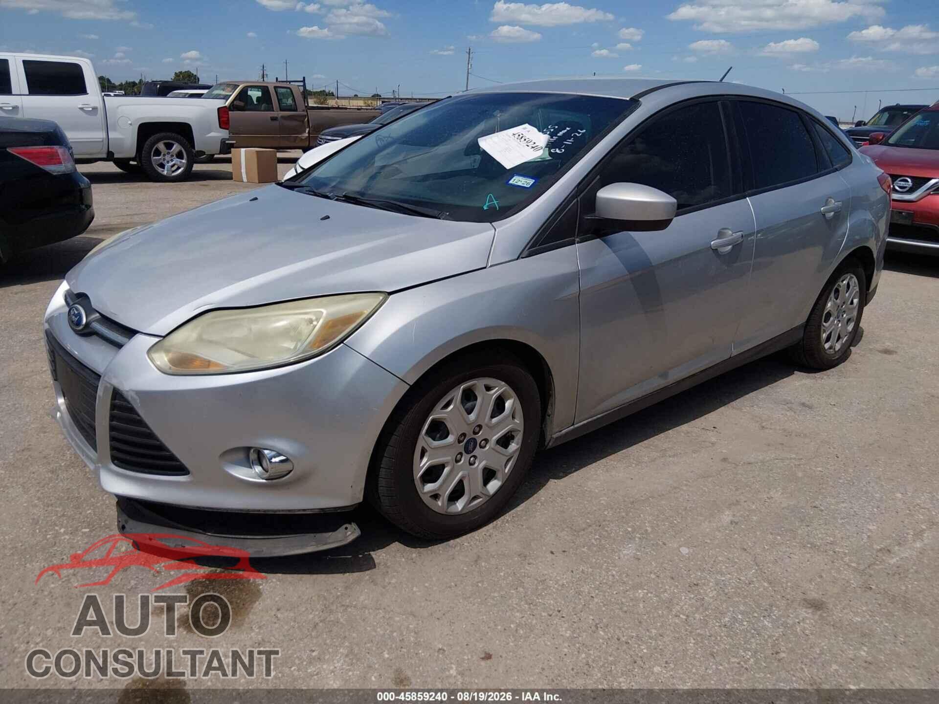 FORD FOCUS 2012 - 1FAHP3F25CL207355