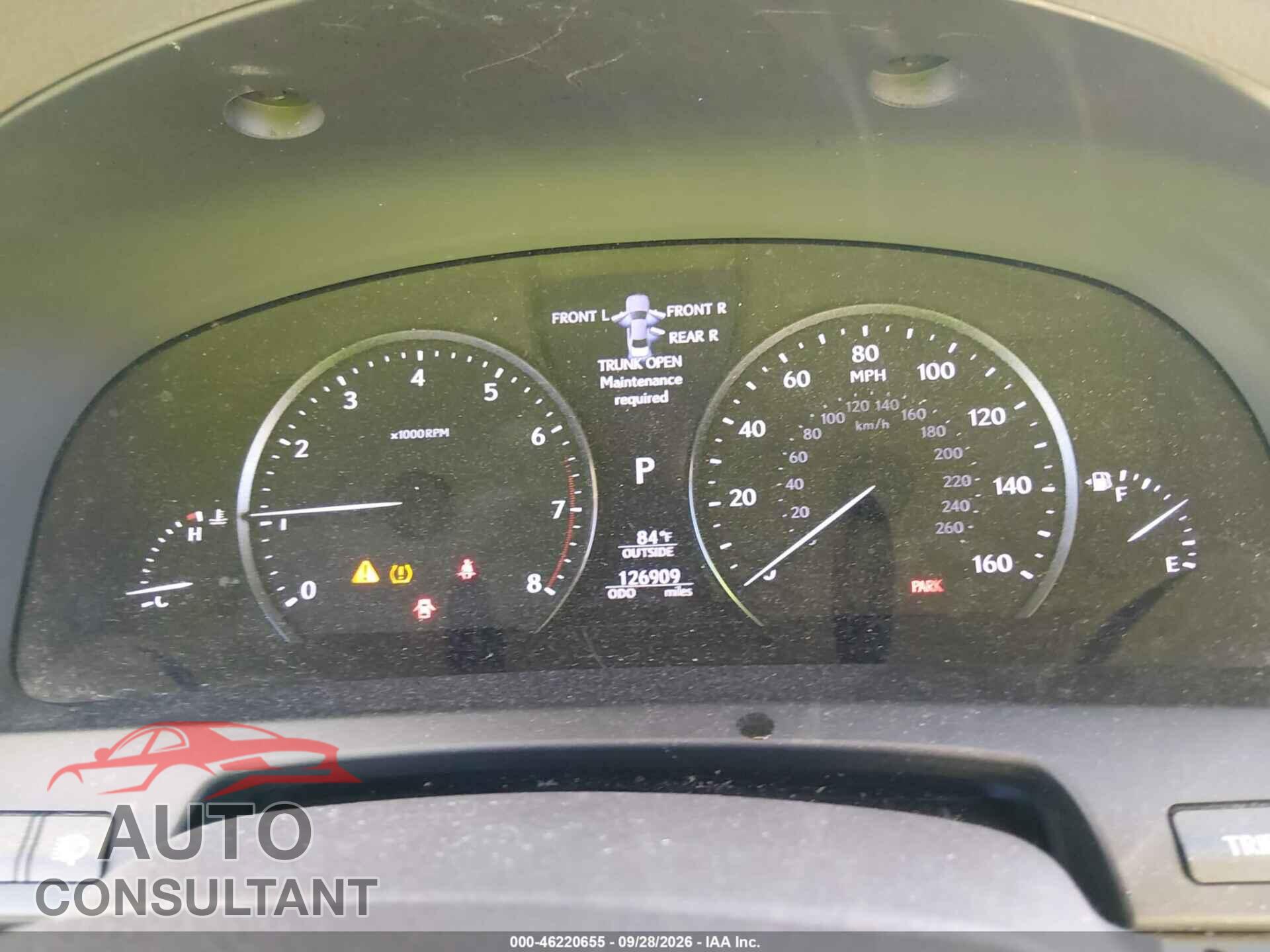 LEXUS LS 460 2015 - JTHBL5EF3F5134683