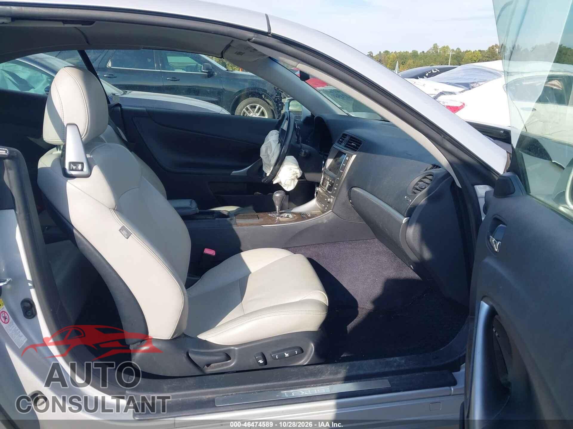 LEXUS IS 250C 2012 - JTHFF2C21C2524962