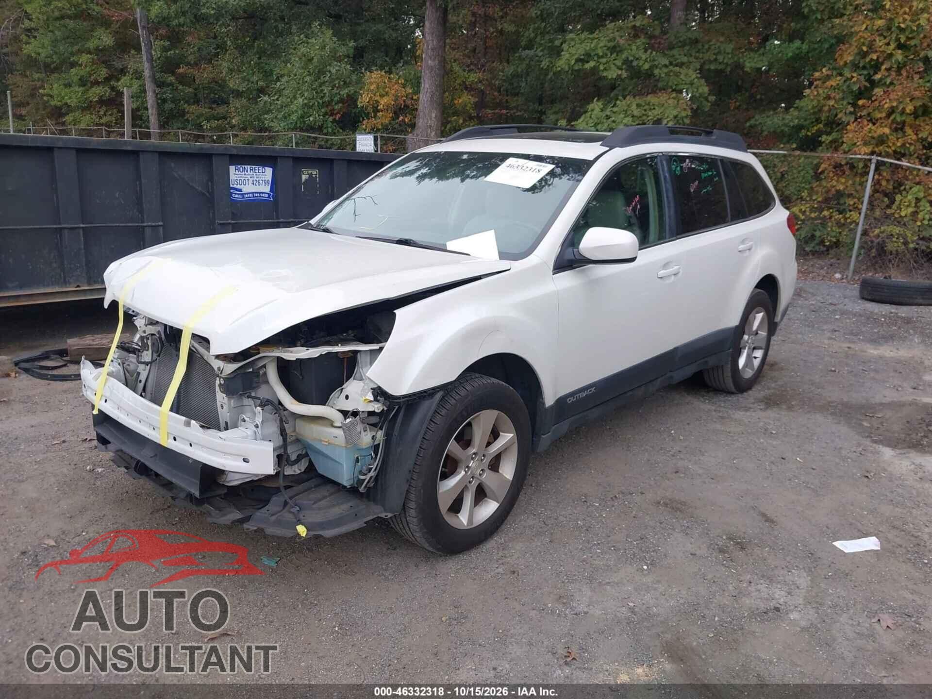 SUBARU OUTBACK 2014 - 4S4BRBLC4E3255624