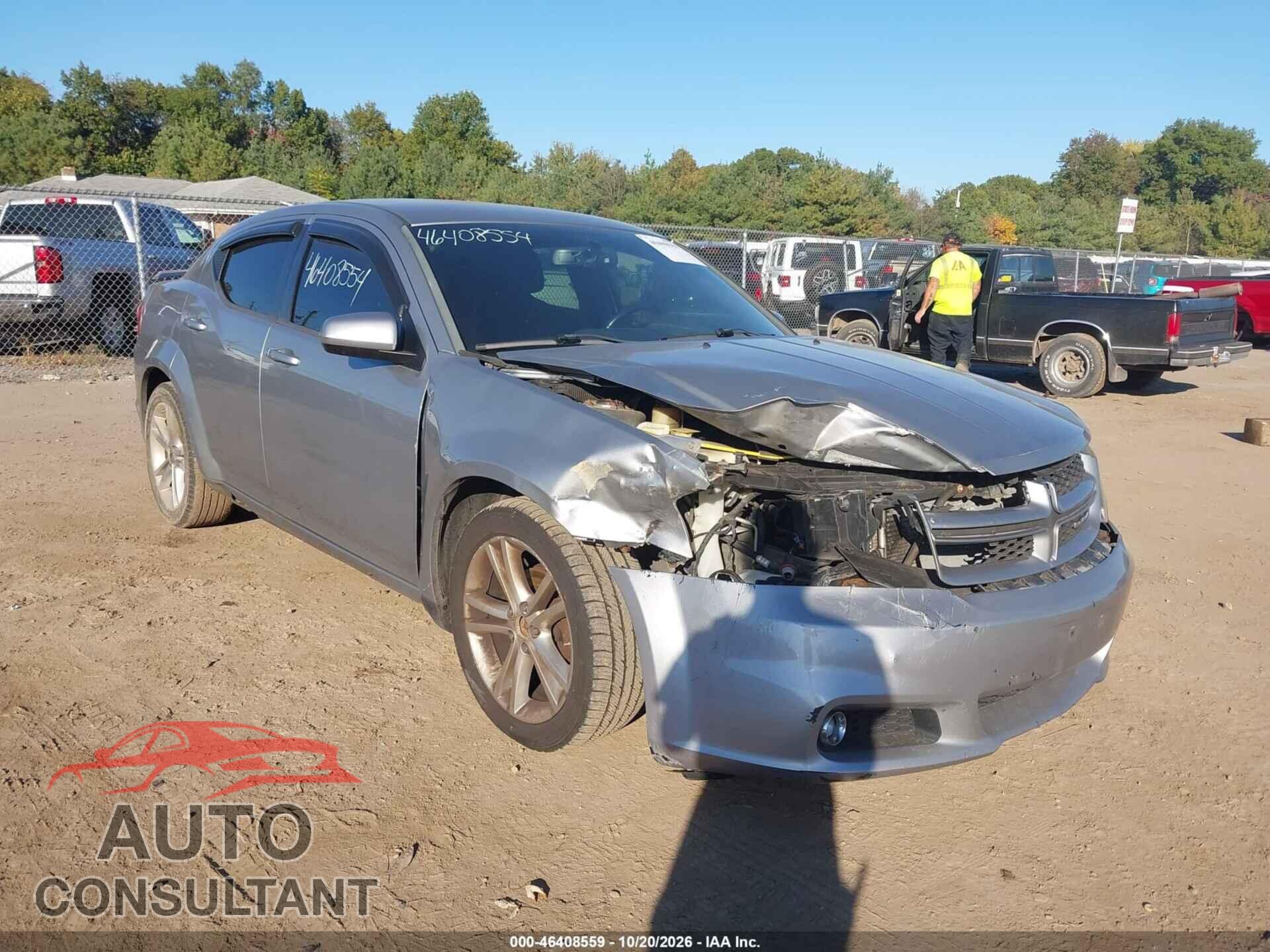 DODGE AVENGER 2013 - 1C3CDZCB9DN588240