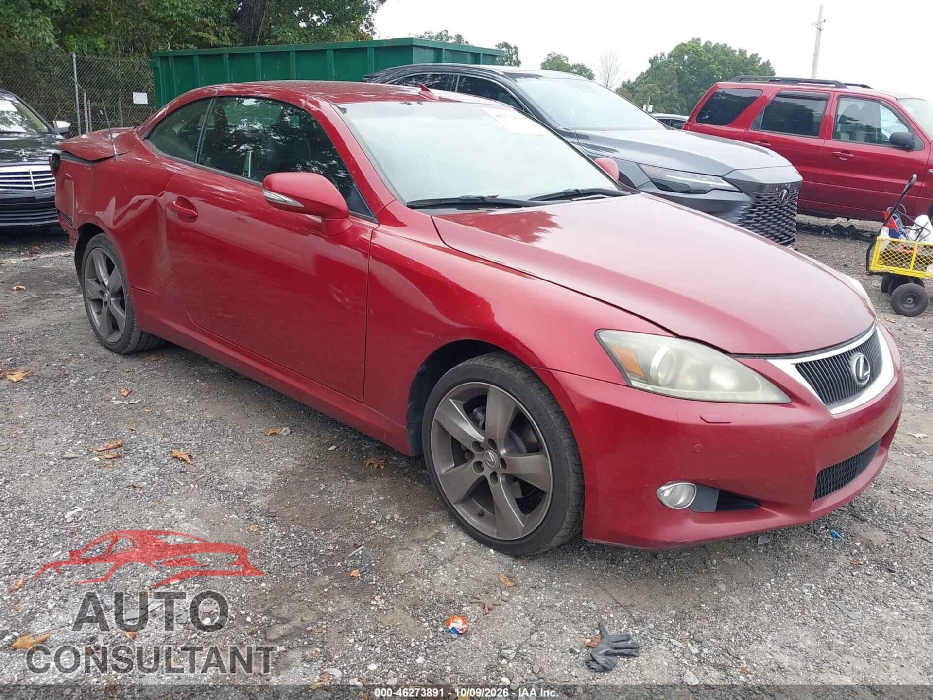 LEXUS IS 250C 2011 - JTHFF2C26B2521148