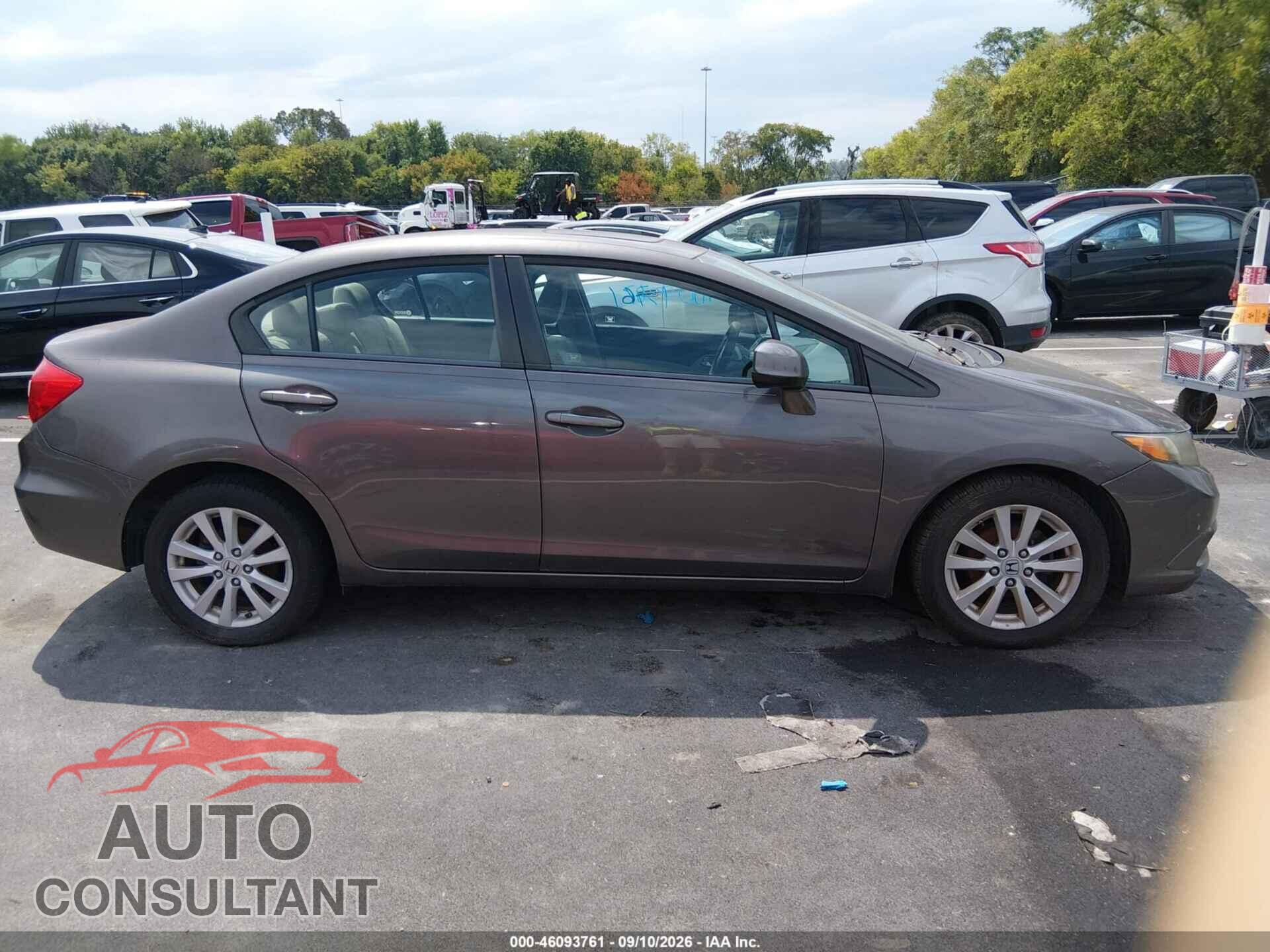 HONDA CIVIC 2012 - 19XFB2F87CE036342