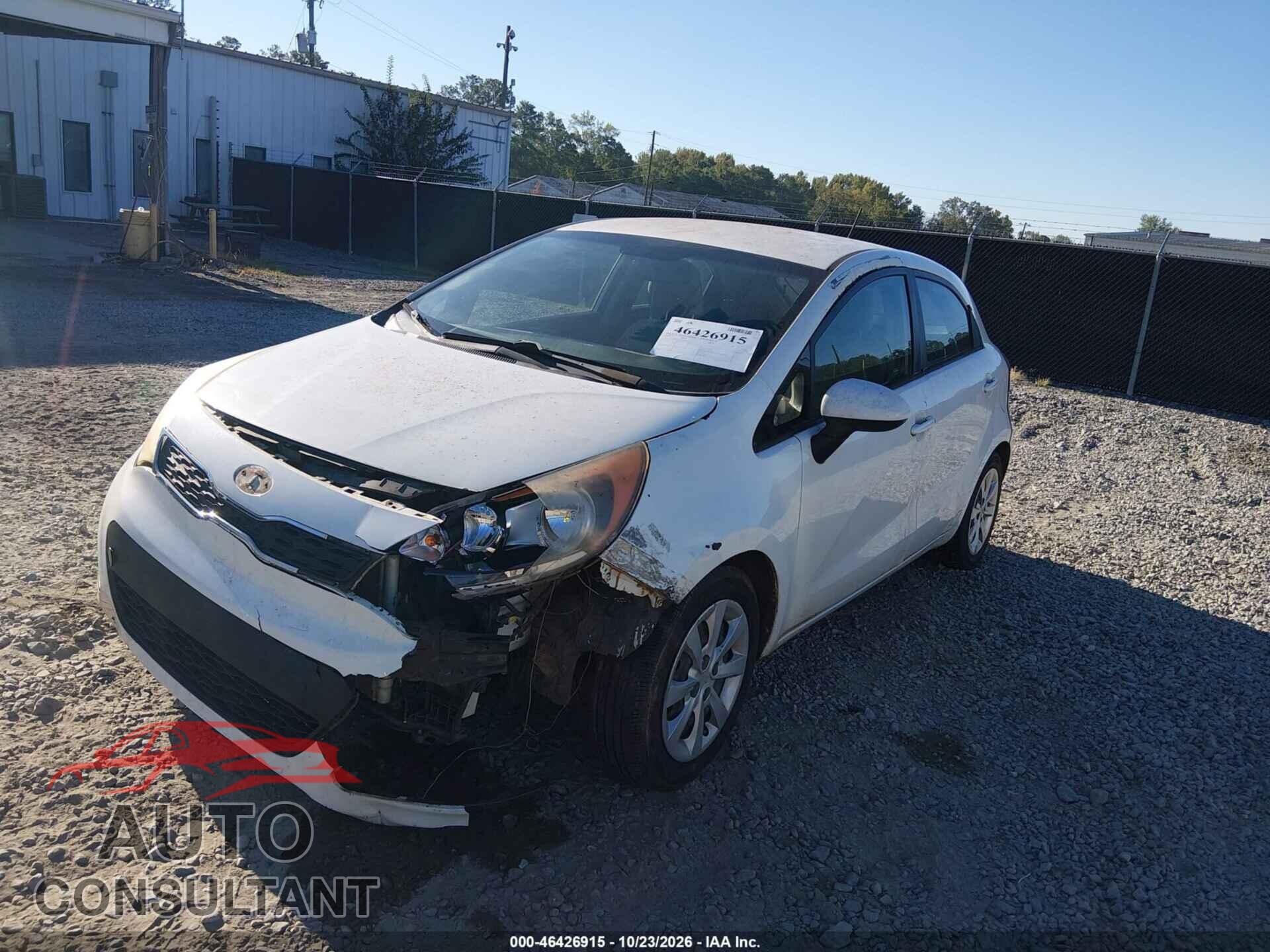 KIA RIO5 2012 - KNADN5A36C6078631