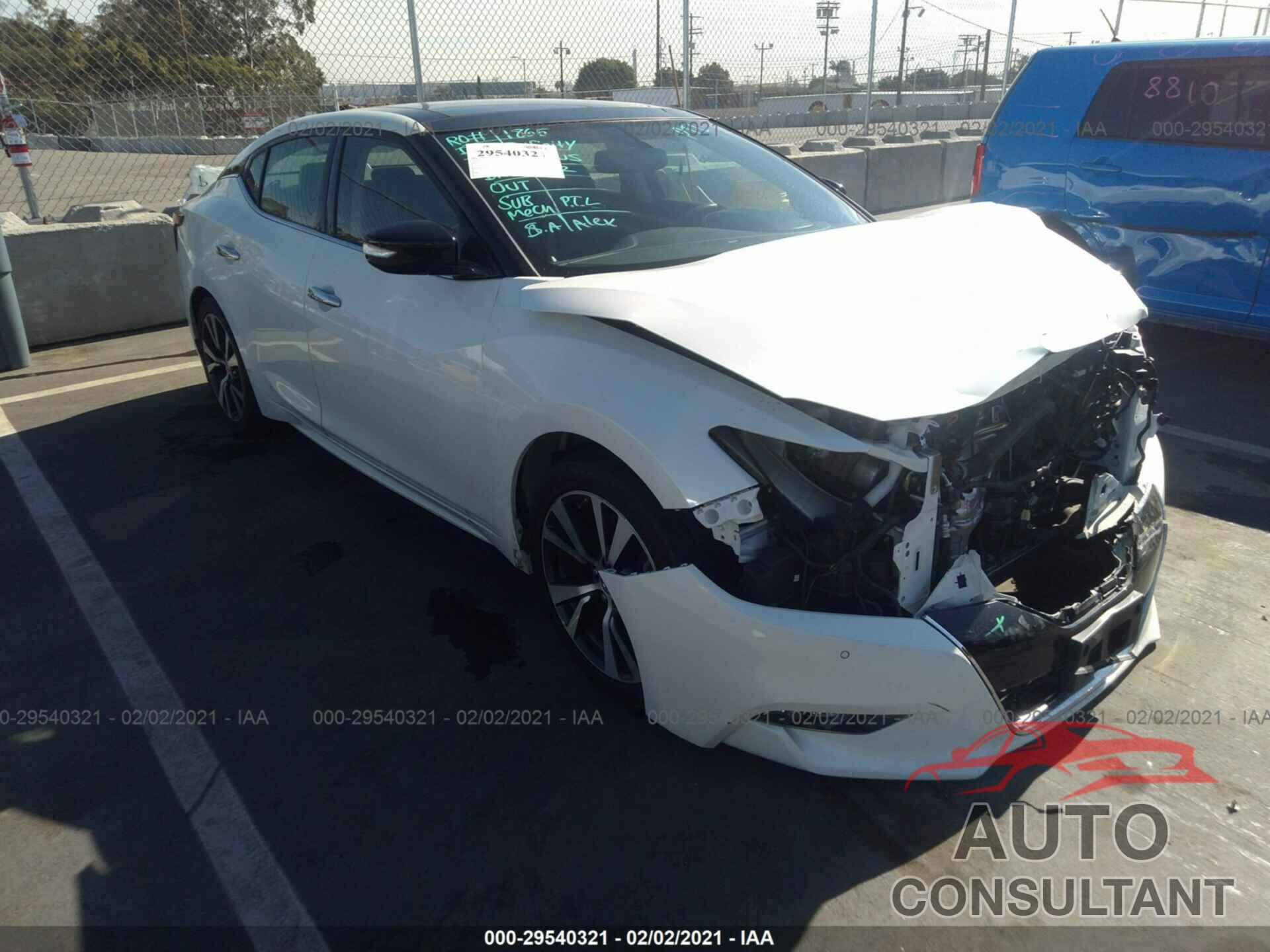 NISSAN MAXIMA 2016 - 1N4AA6AP2GC905600