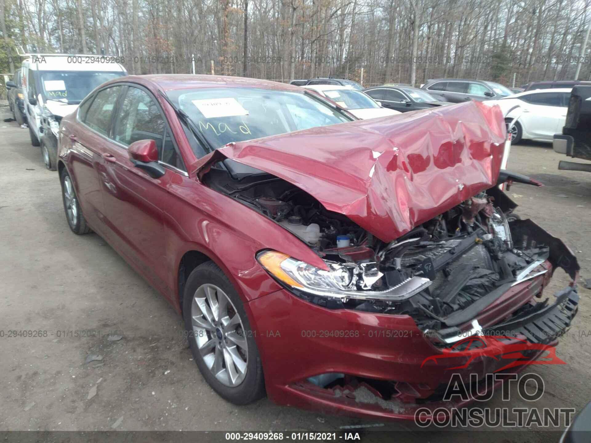 FORD FUSION 2017 - 3FA6P0HD1HR365401