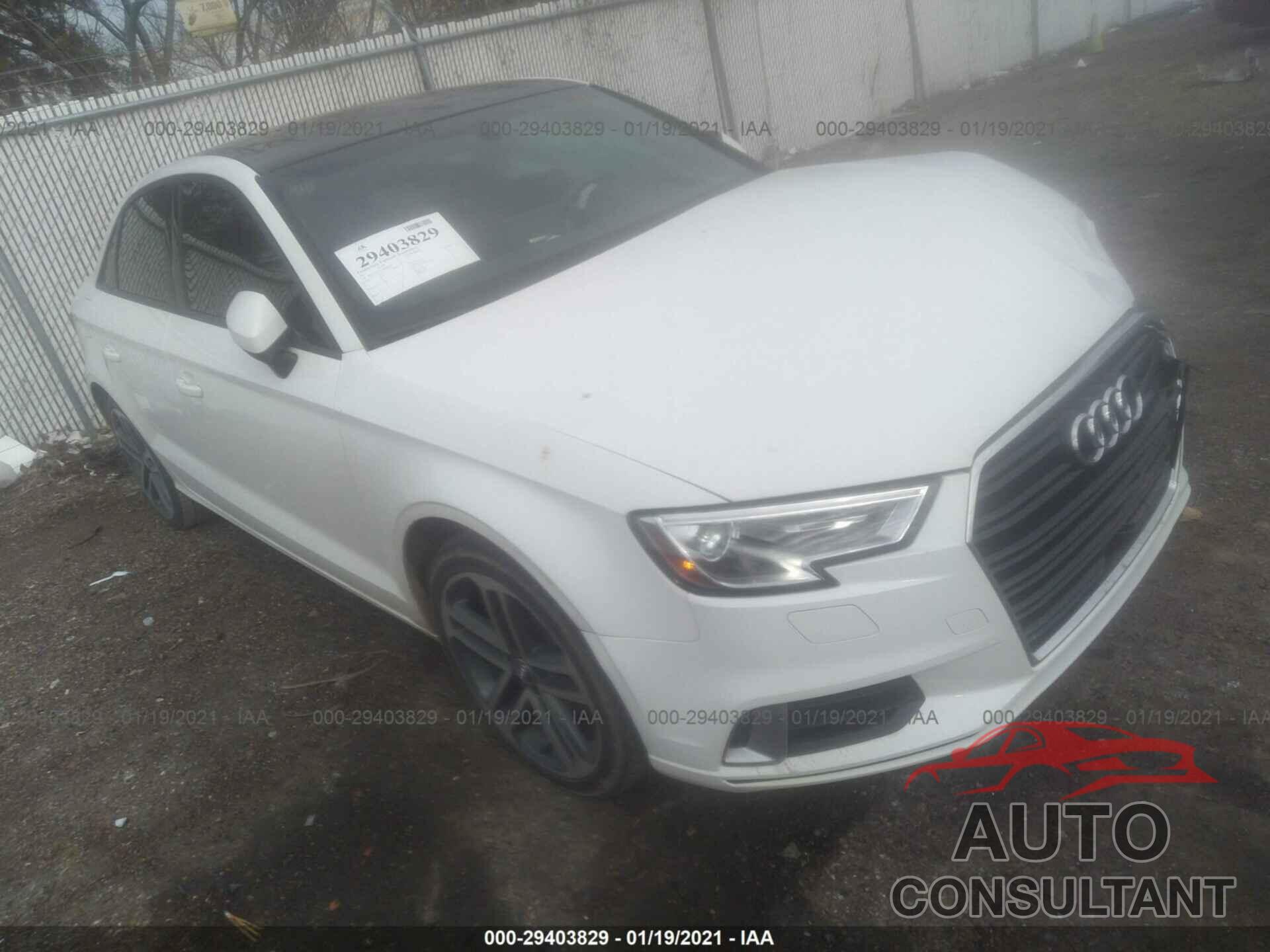 AUDI A3 SEDAN 2017 - WAUAUGFFXH1043597