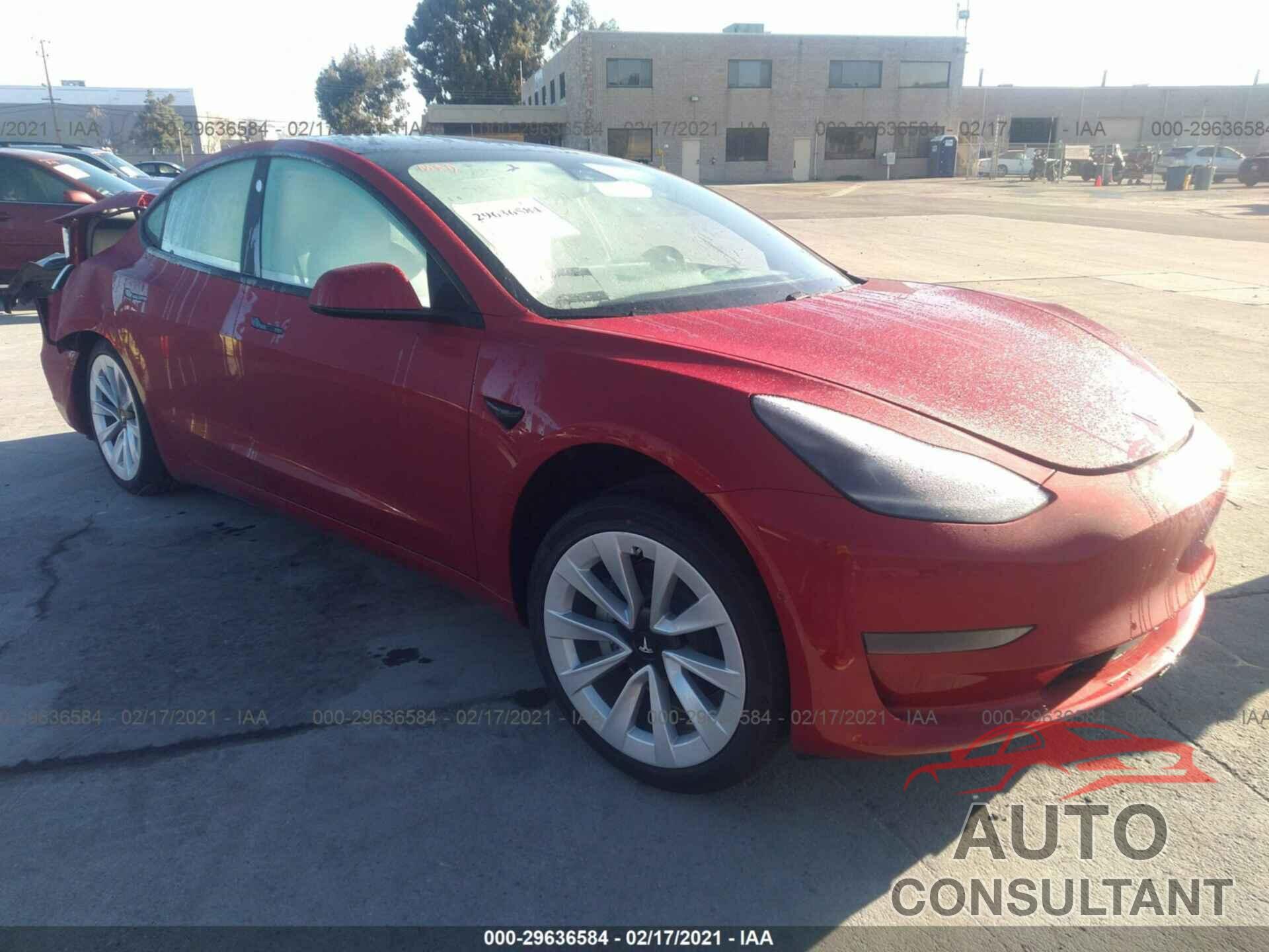 TESLA MODEL 3 2021 - 5YJ3E1EA1MF877531