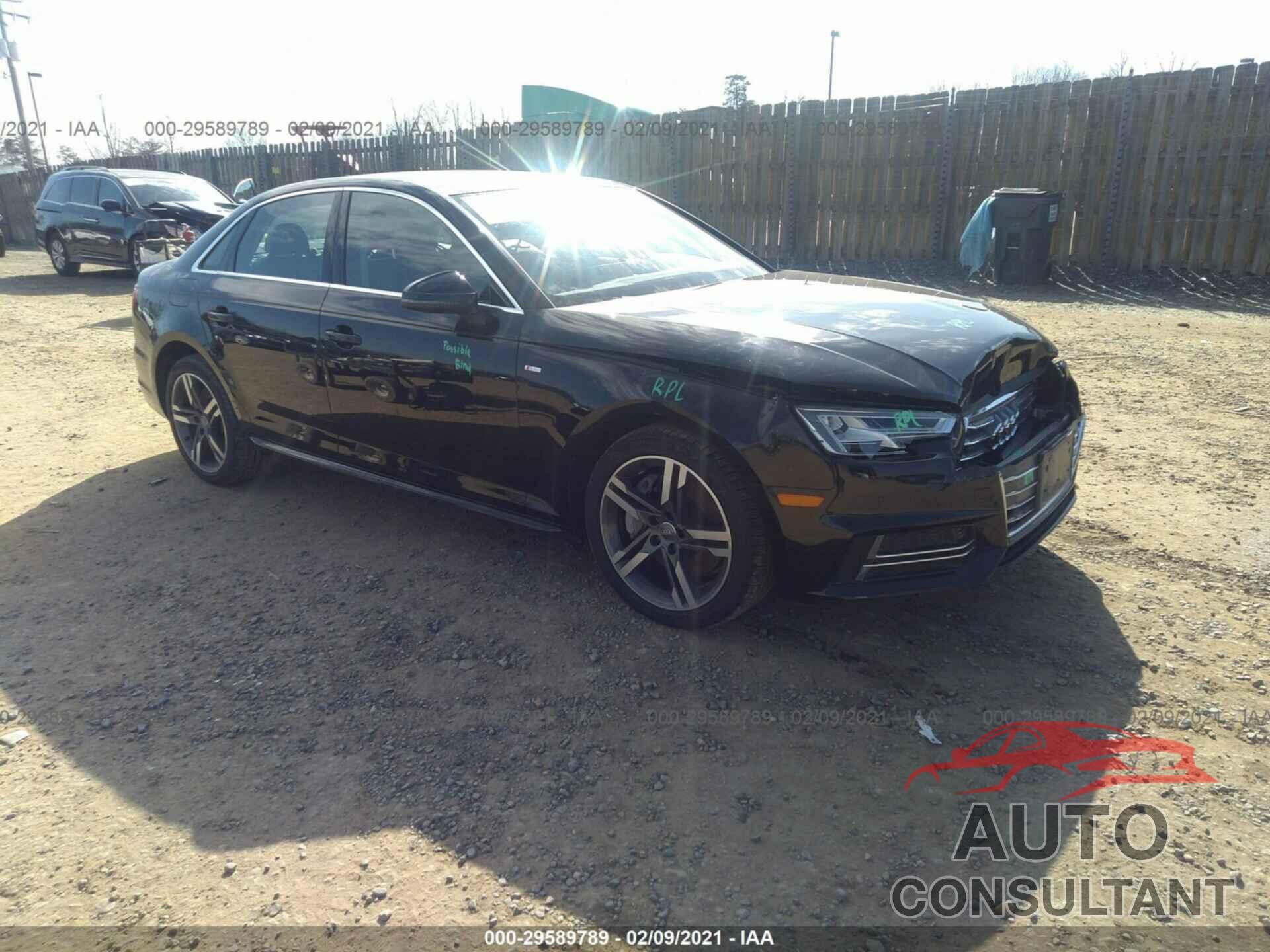 AUDI A4 2017 - WAUENAF46HN055166