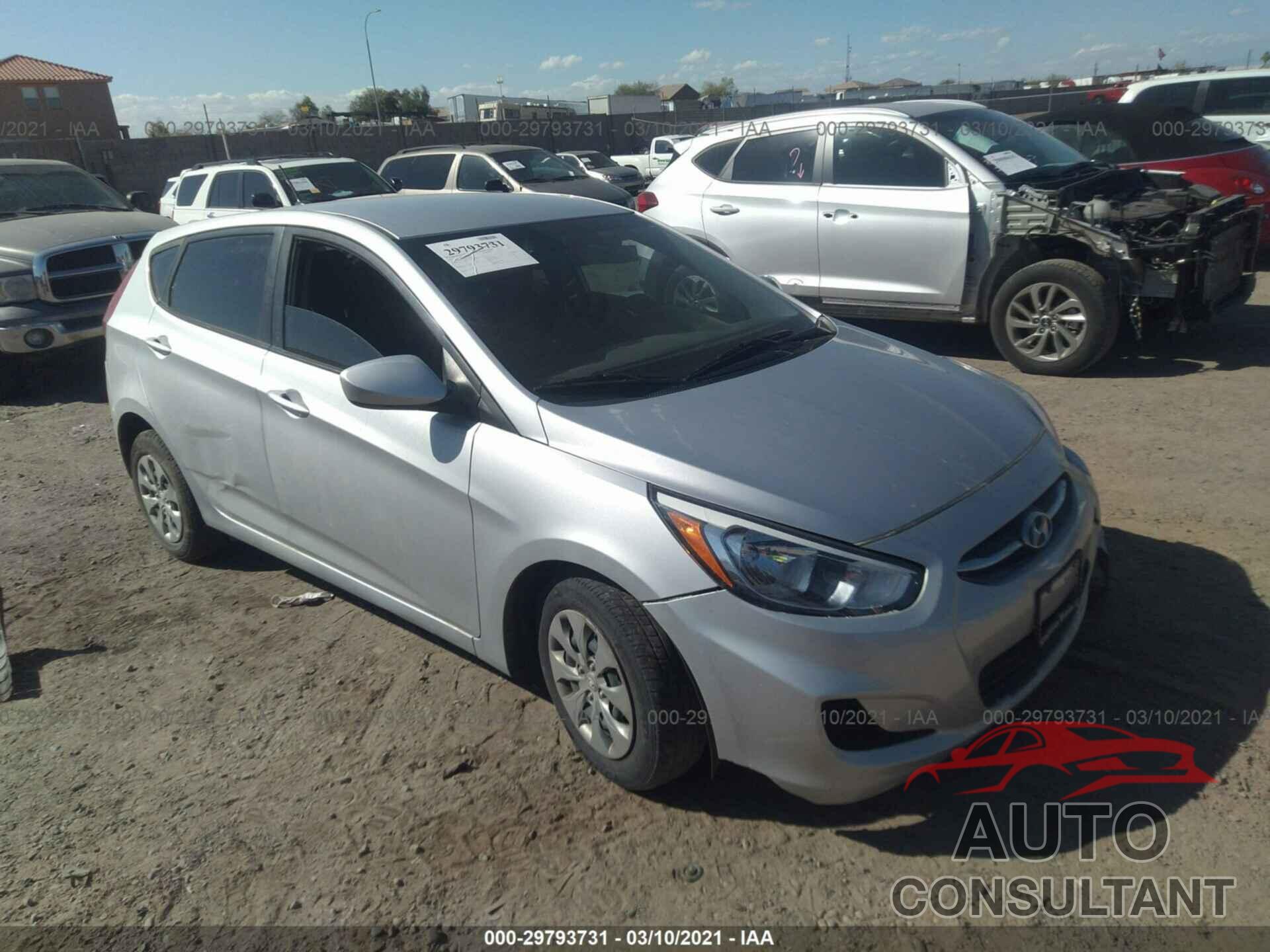 HYUNDAI ACCENT 2017 - KMHCT5AE1HU343279