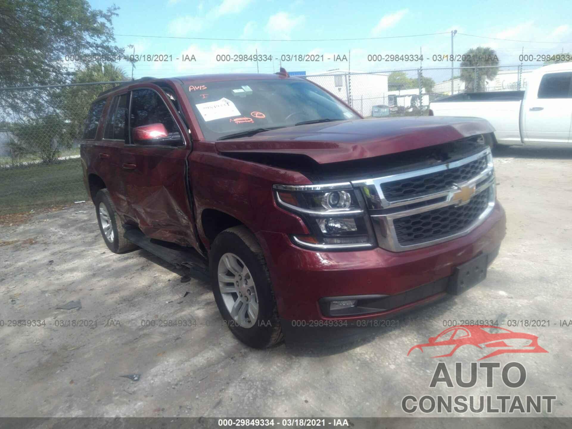 CHEVROLET TAHOE 2019 - 1GNSKBKC1KR338387