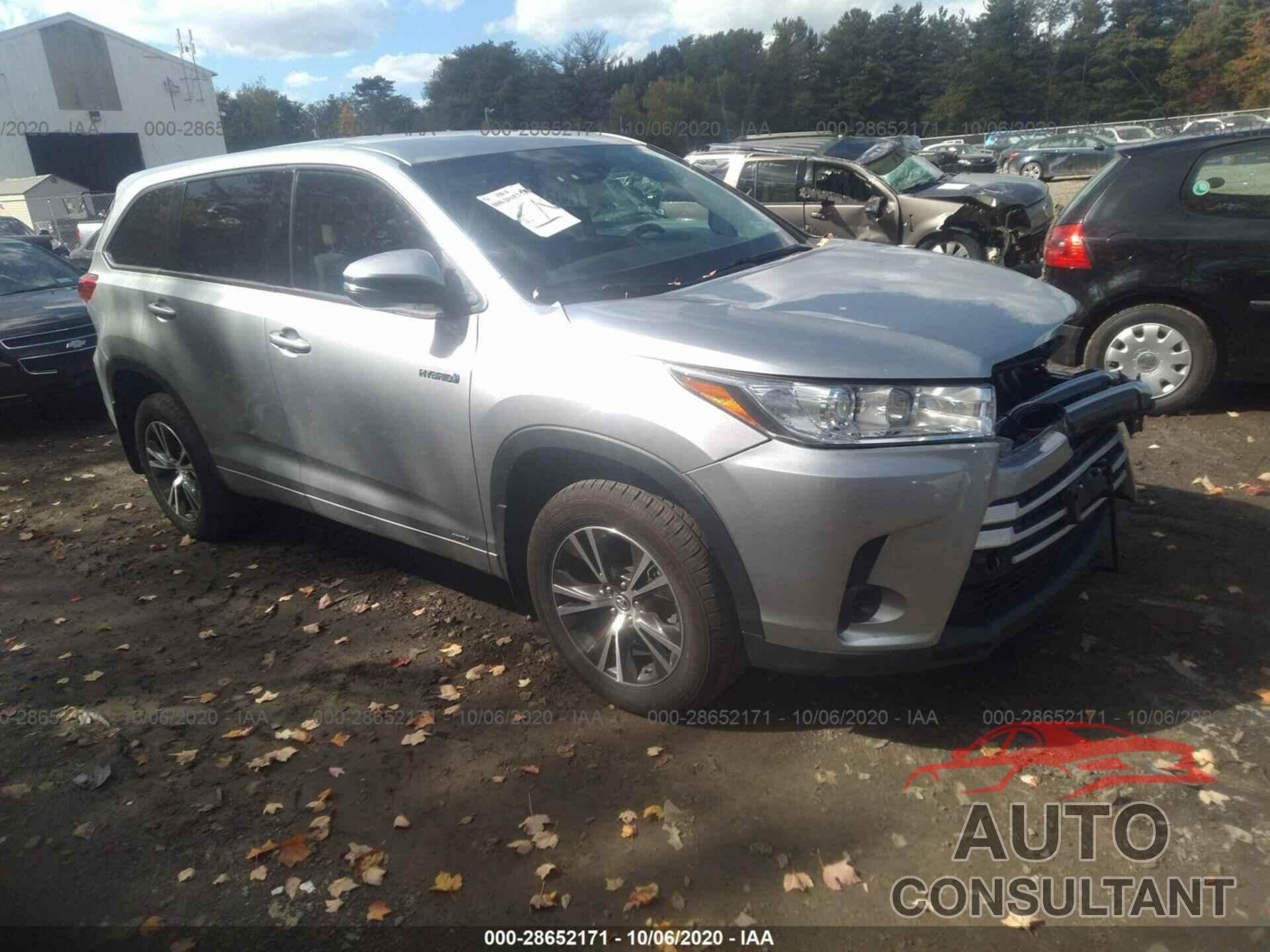 TOYOTA HIGHLANDER 2017 - 5TDBGRFH5HS034272