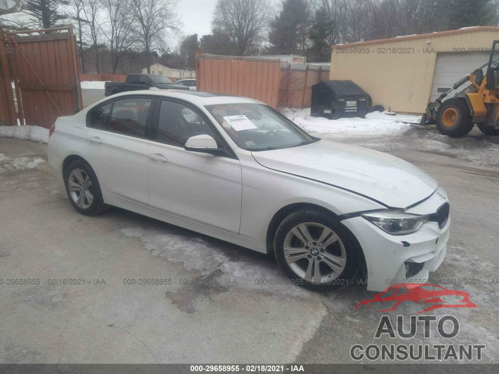 BMW 3 SERIES 2016 - WBA8E3G53GNT80534