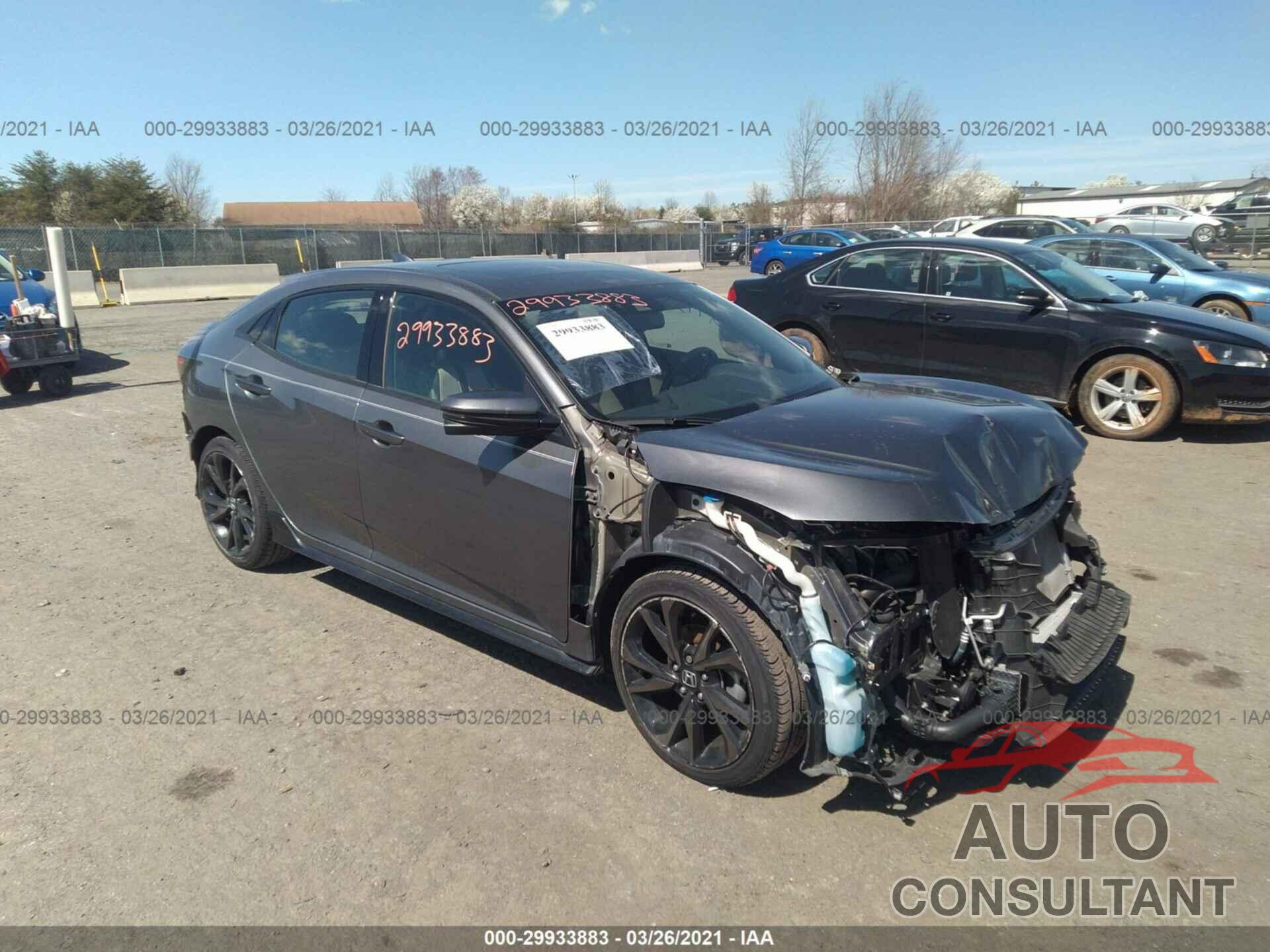 HONDA CIVIC HATCHBACK 2018 - SHHFK7H93JU201246