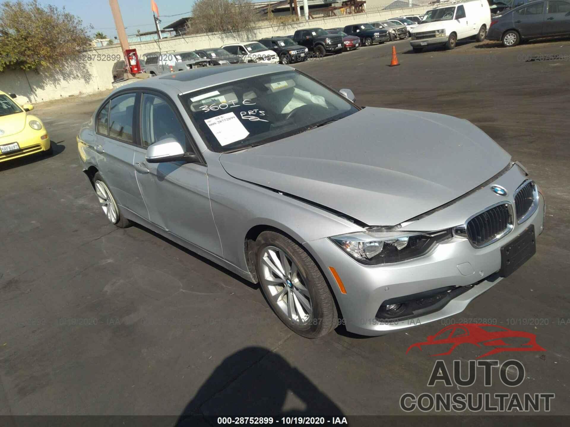 BMW 3 SERIES 2017 - WBA8E1G3XHNU17647