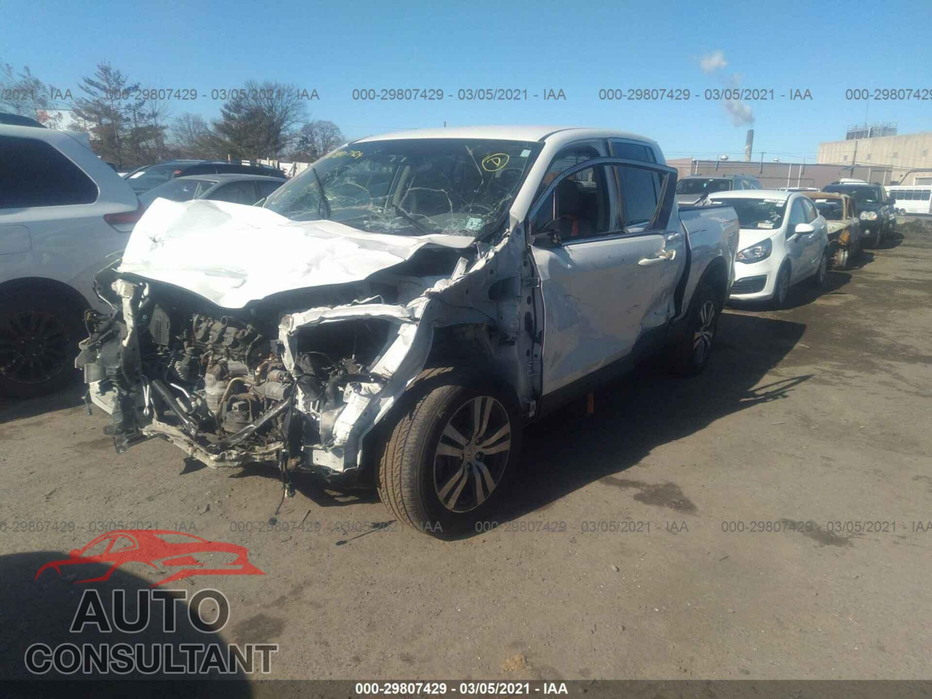 HONDA RIDGELINE 2017 - 5FPYK3F44HB013282