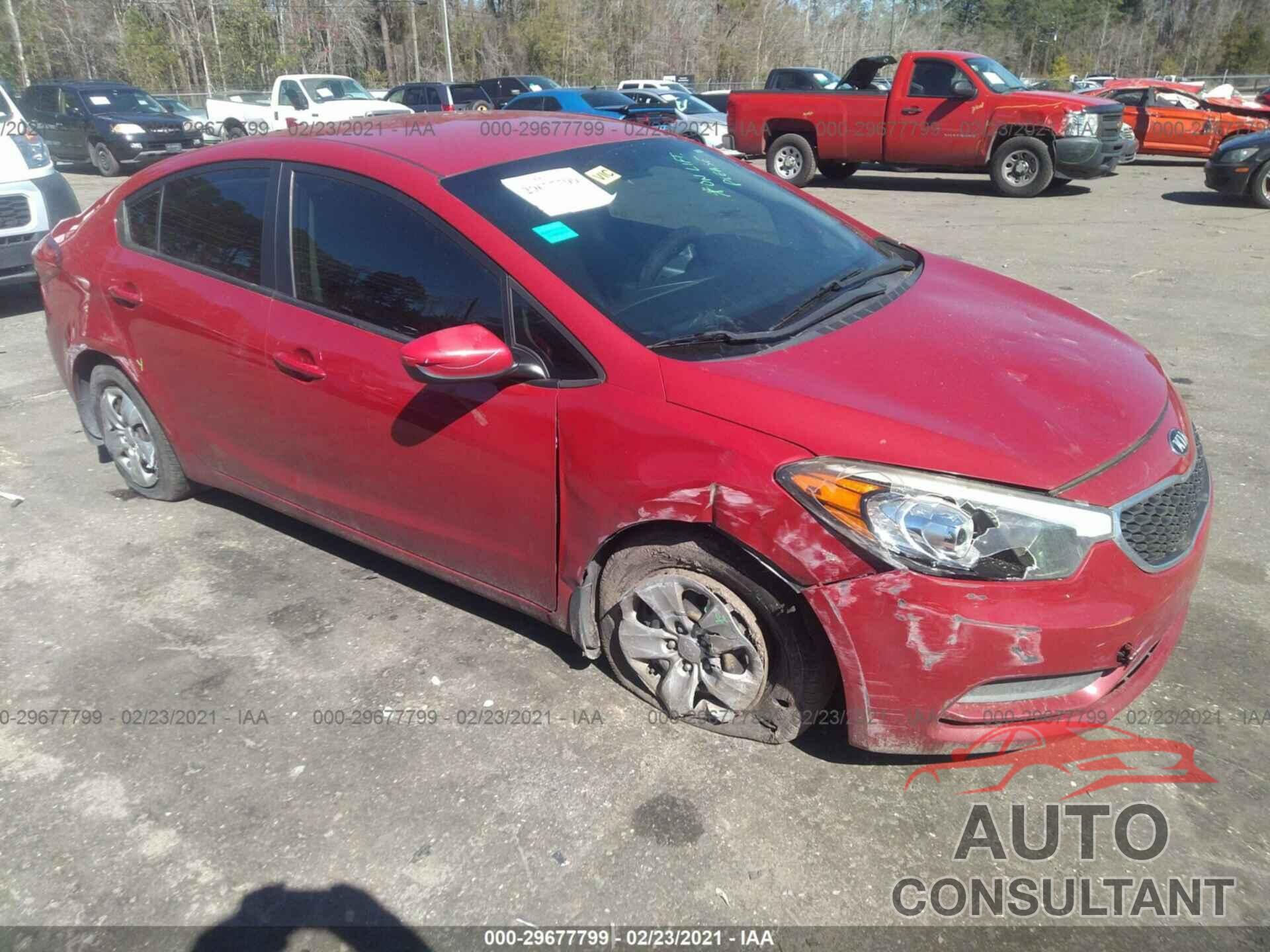 KIA FORTE 2016 - KNAFK4A62G5487596