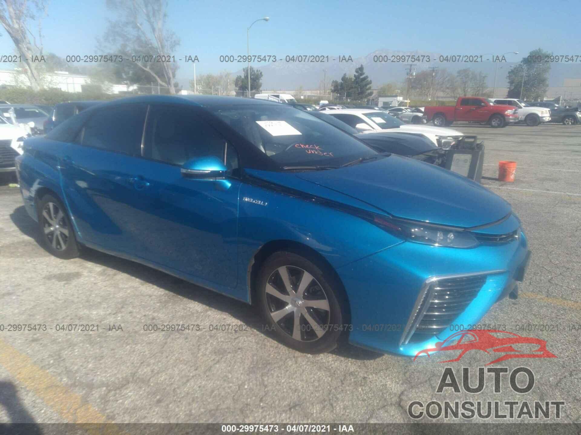 TOYOTA MIRAI 2017 - JTDBVRBD8HA003765
