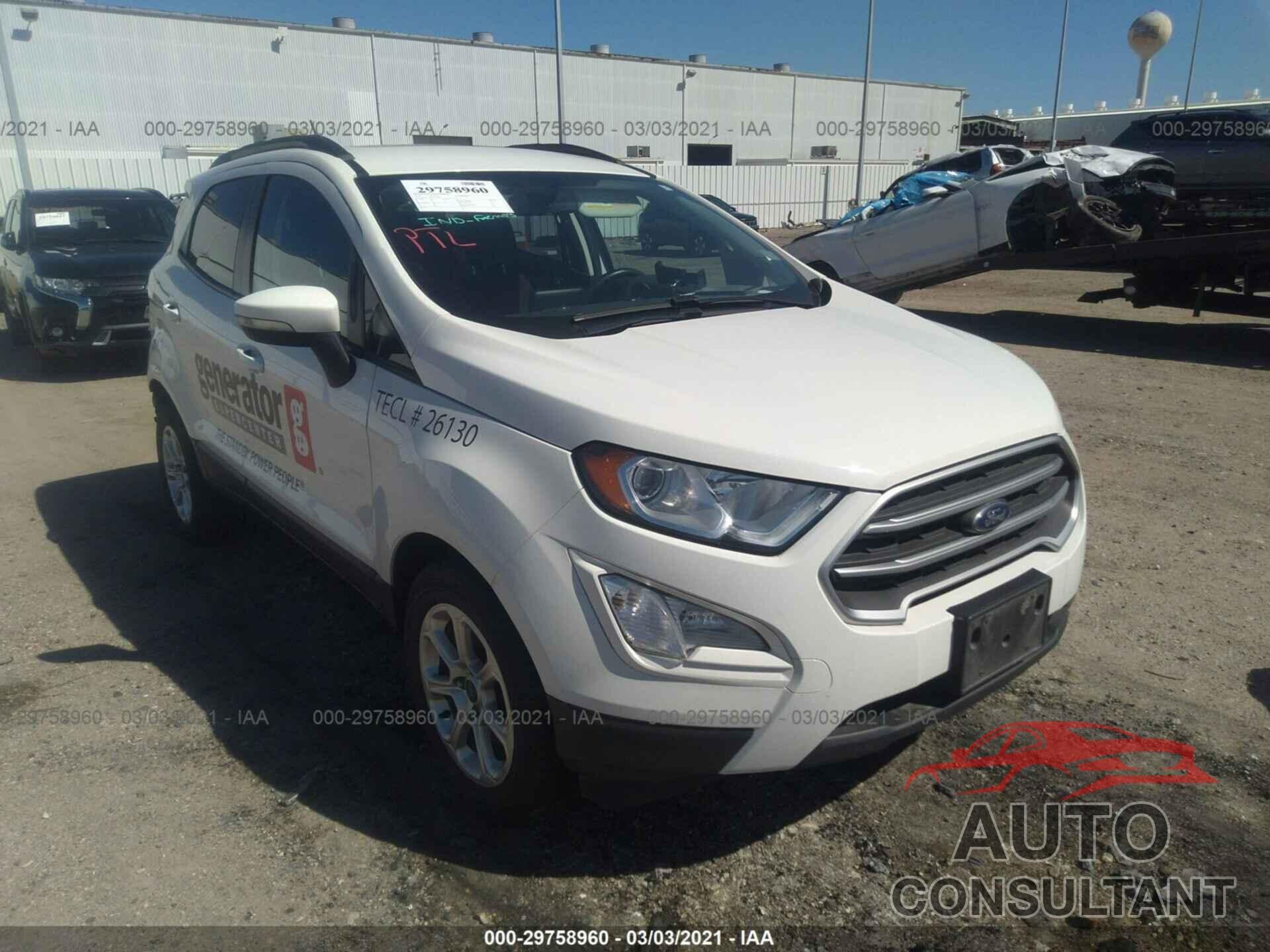 FORD ECOSPORT 2018 - MAJ3P1TE0JC214756