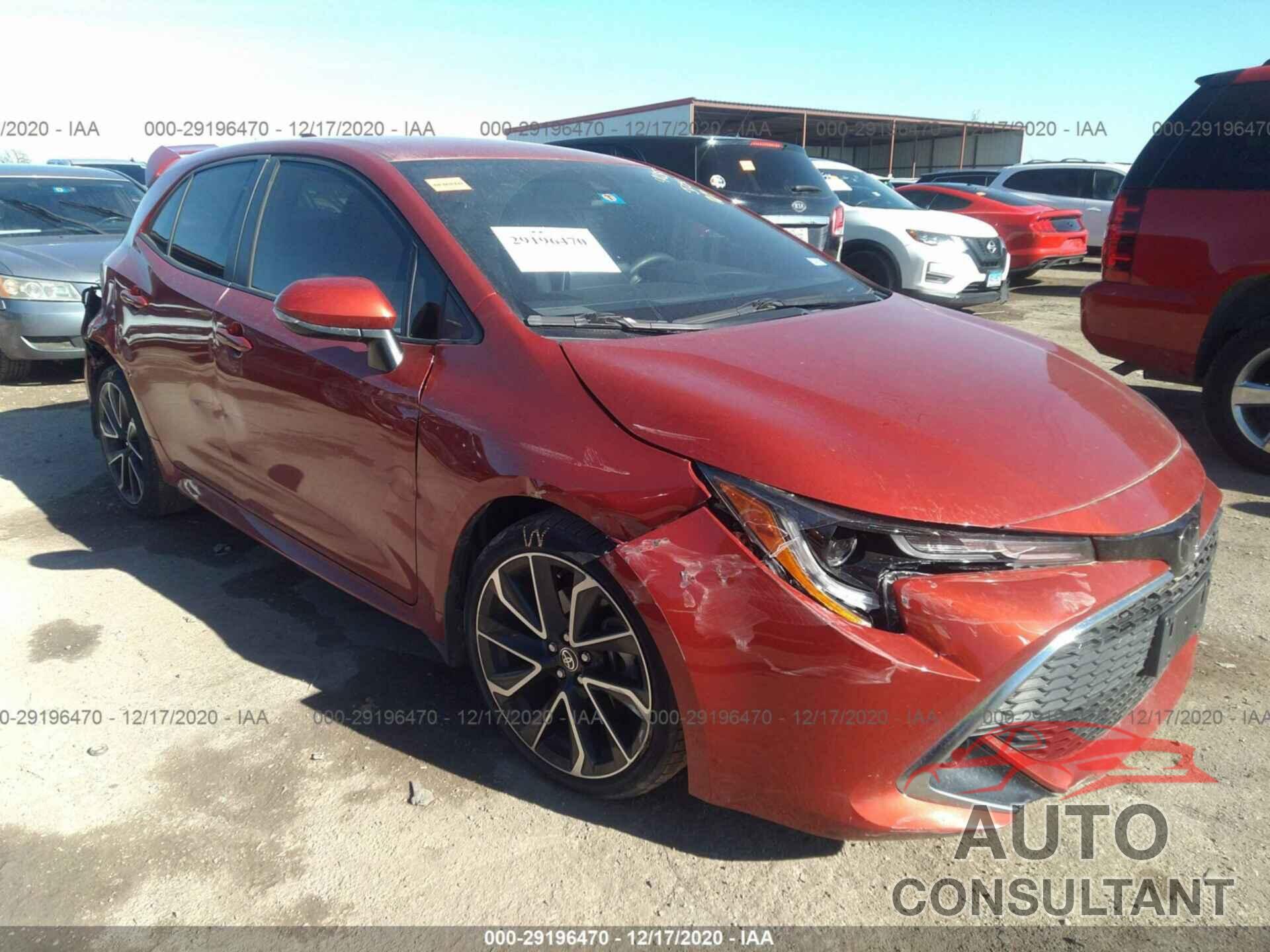 TOYOTA COROLLA HATCHBACK 2019 - JTNK4RBE2K3012237