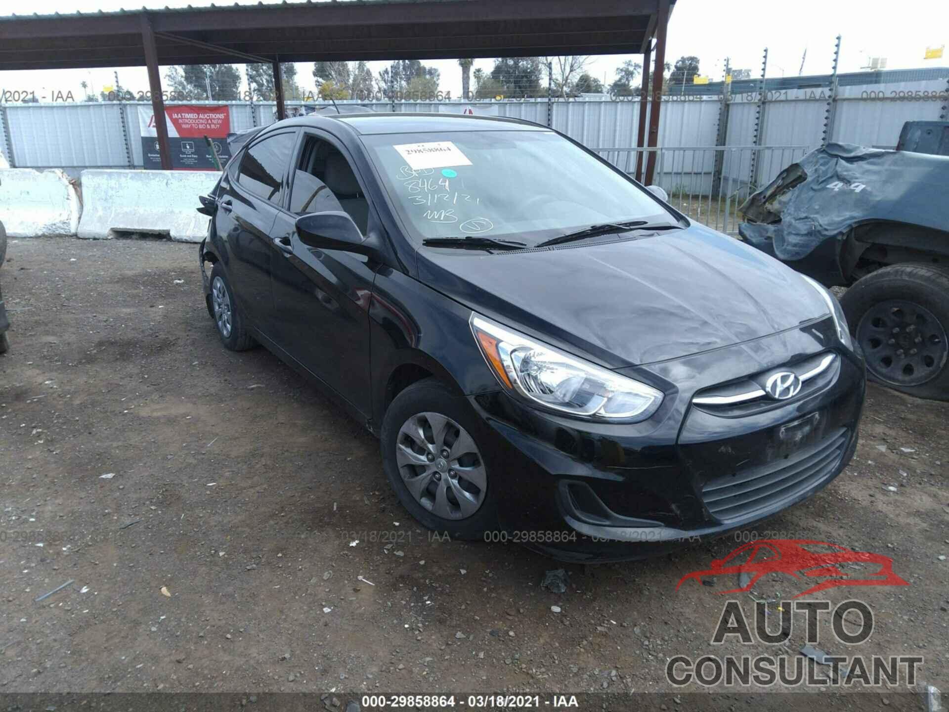HYUNDAI ACCENT 2017 - KMHCT4AE3HU378464