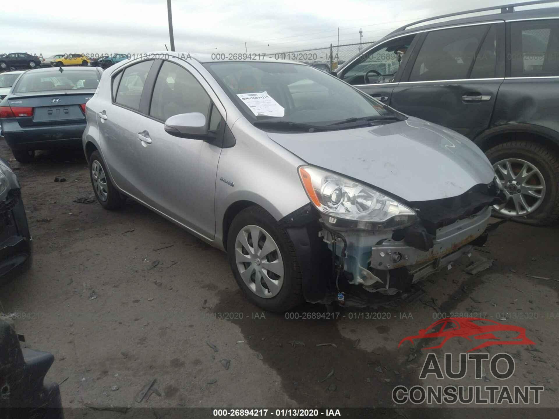 TOYOTA PRIUS C 2013 - JTDKDTB39D1542333