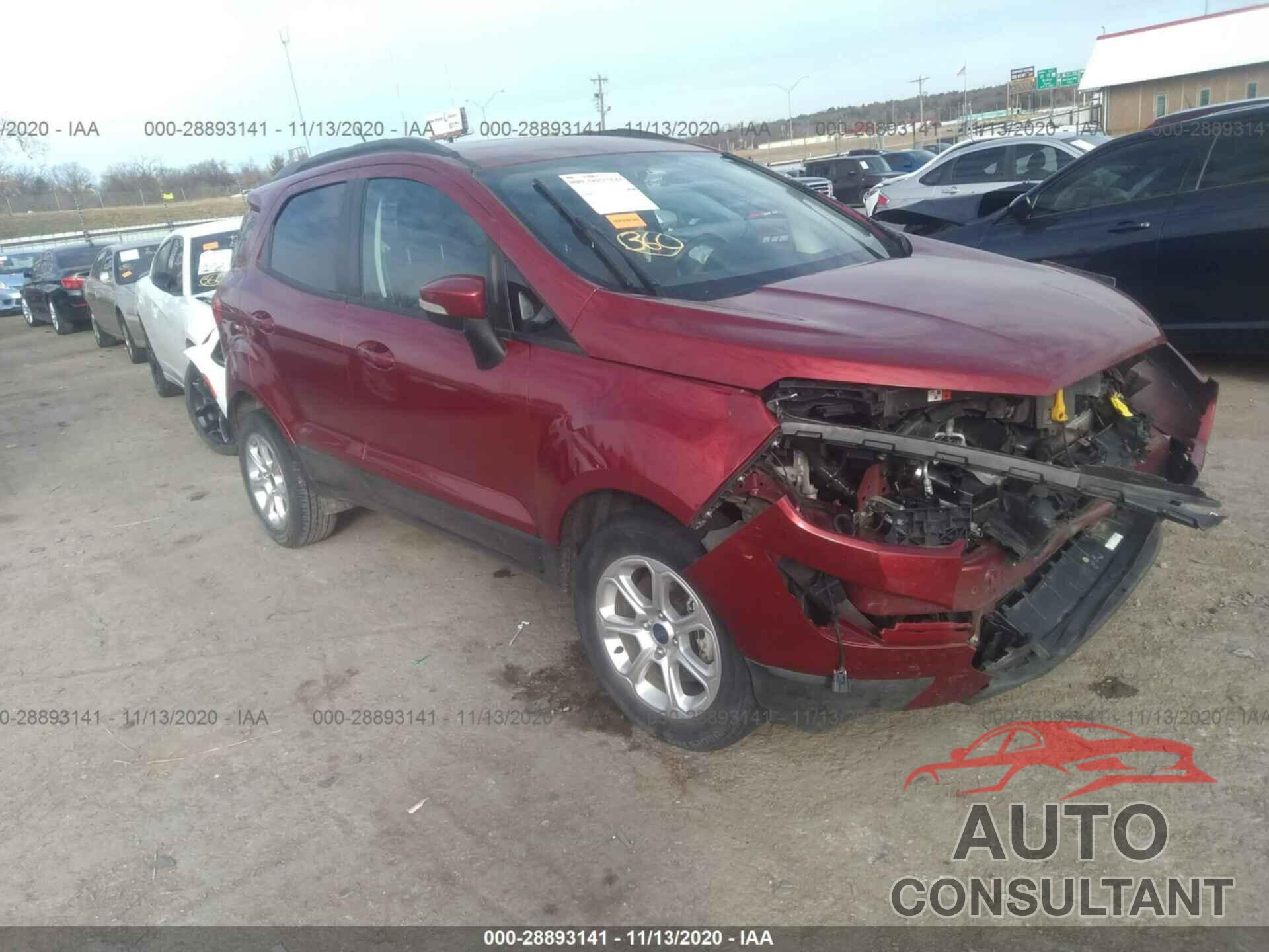 FORD ECOSPORT 2018 - MAJ3P1TE5JC174321