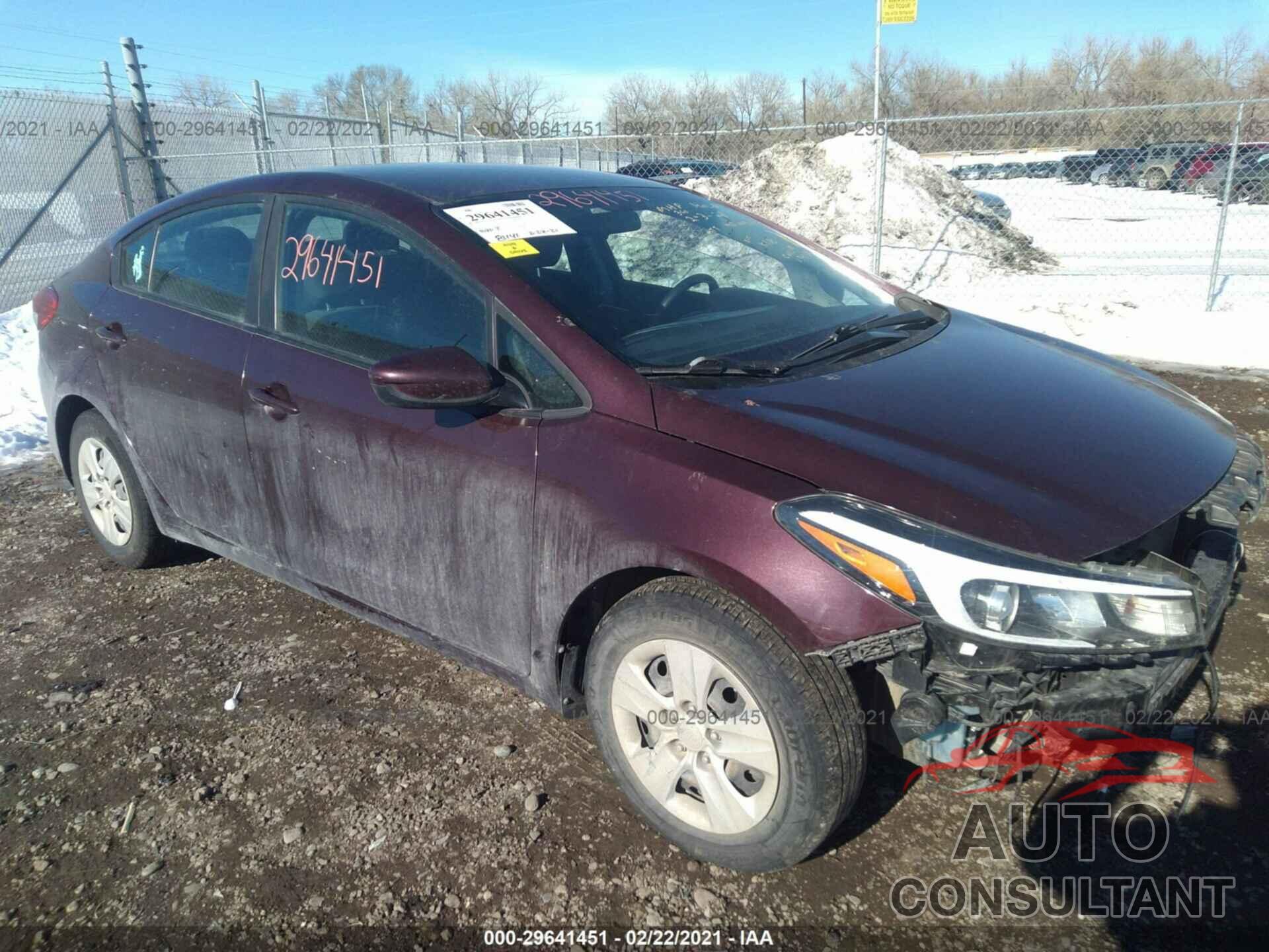 KIA FORTE 2018 - 3KPFL4A75JE164180