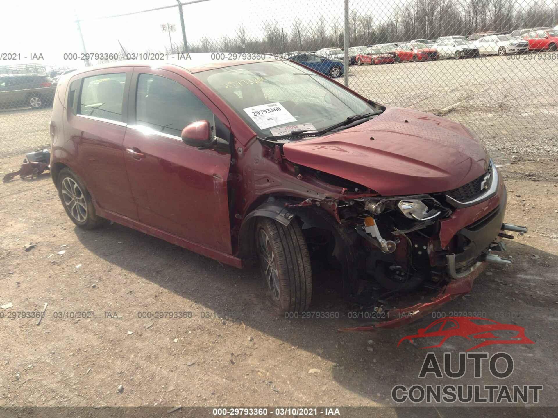CHEVROLET SONIC 2019 - 1G1JD6SB1K4139973