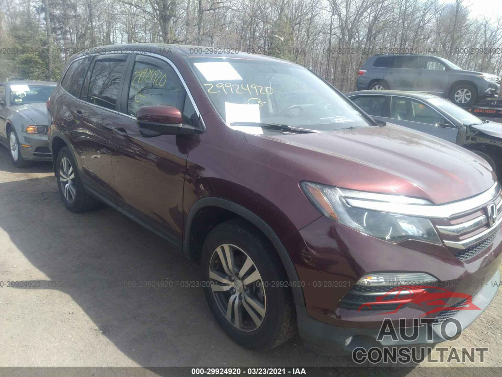 HONDA PILOT 2017 - 5FNYF6H89HB027709