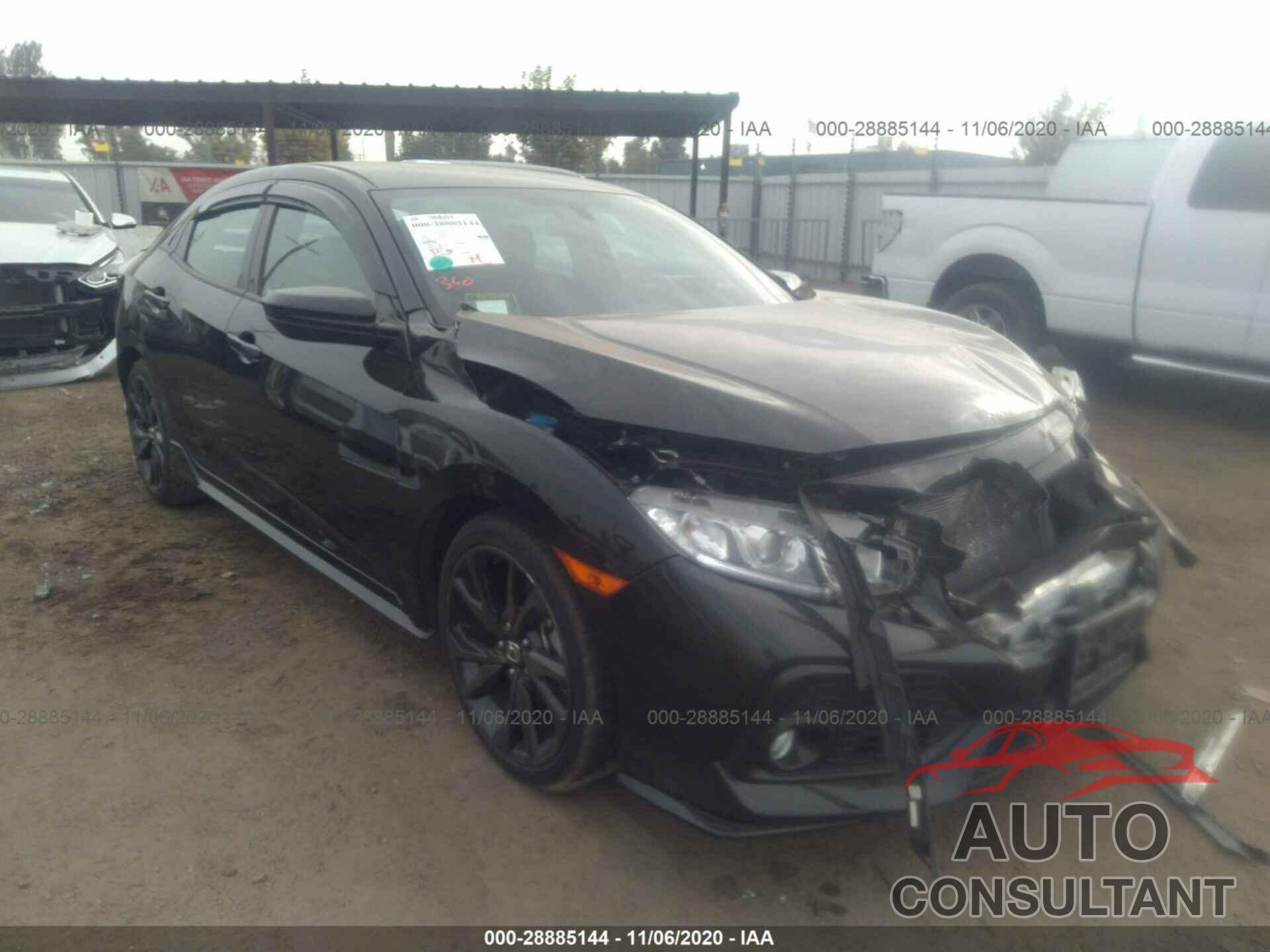 HONDA CIVIC HATCHBACK 2018 - SHHFK7H49JU404579