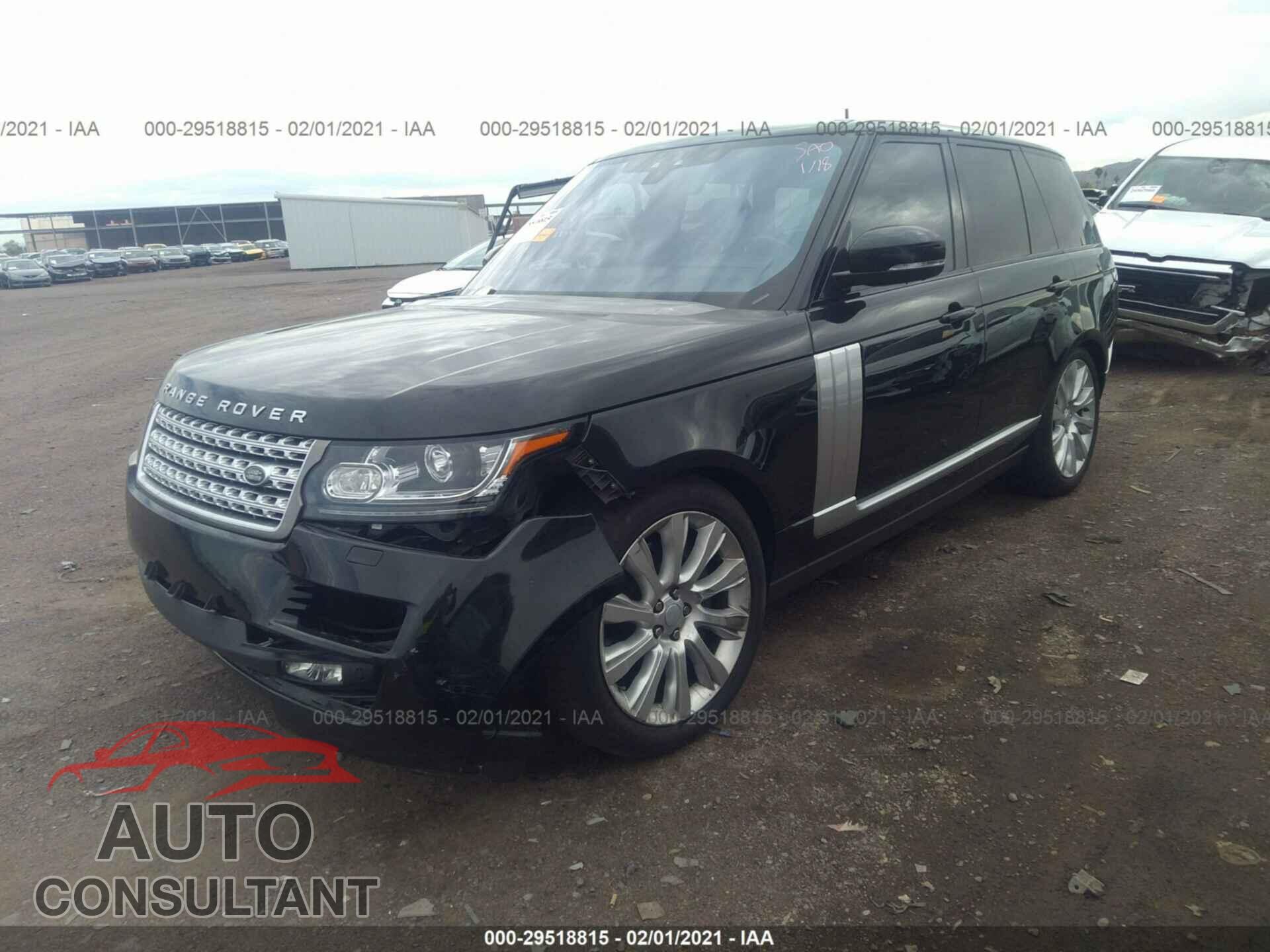 LAND ROVER RANGE ROVER 2017 - SALGS2FEXHA363055