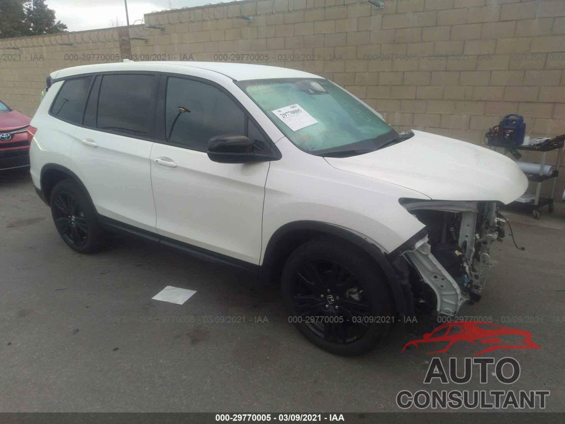 HONDA PASSPORT 2019 - 5FNYF7H2XKB006361