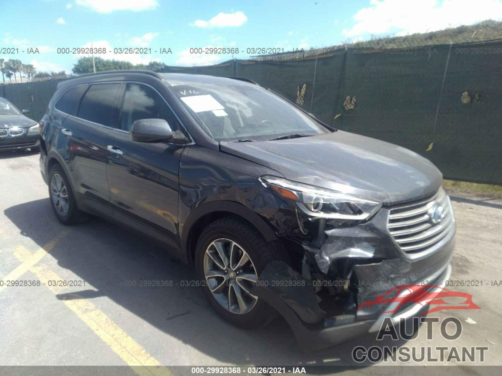 HYUNDAI SANTA FE 2017 - KM8SM4HF3HU180779