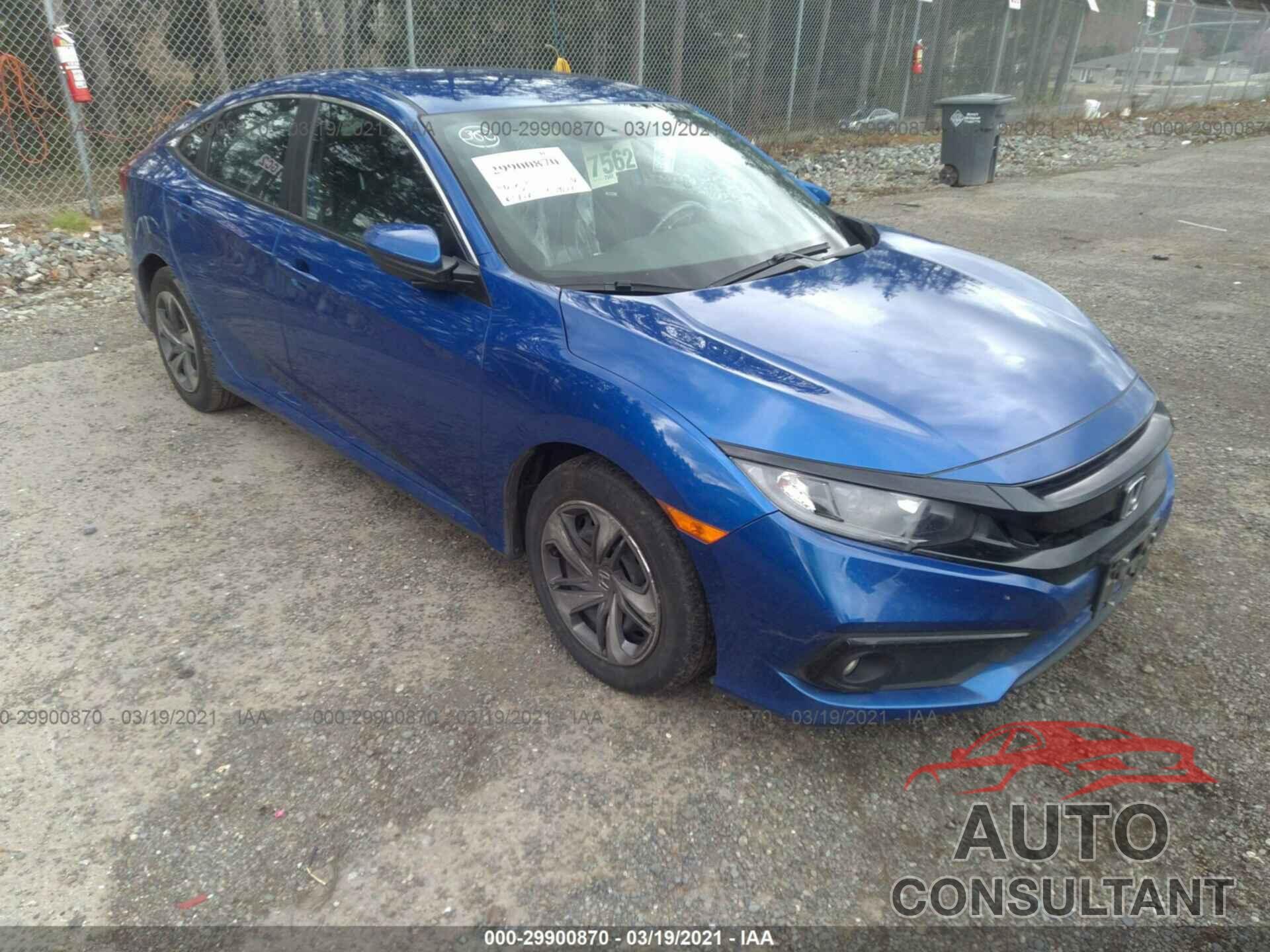 HONDA CIVIC SEDAN 2019 - 19XFC2F82KE201208