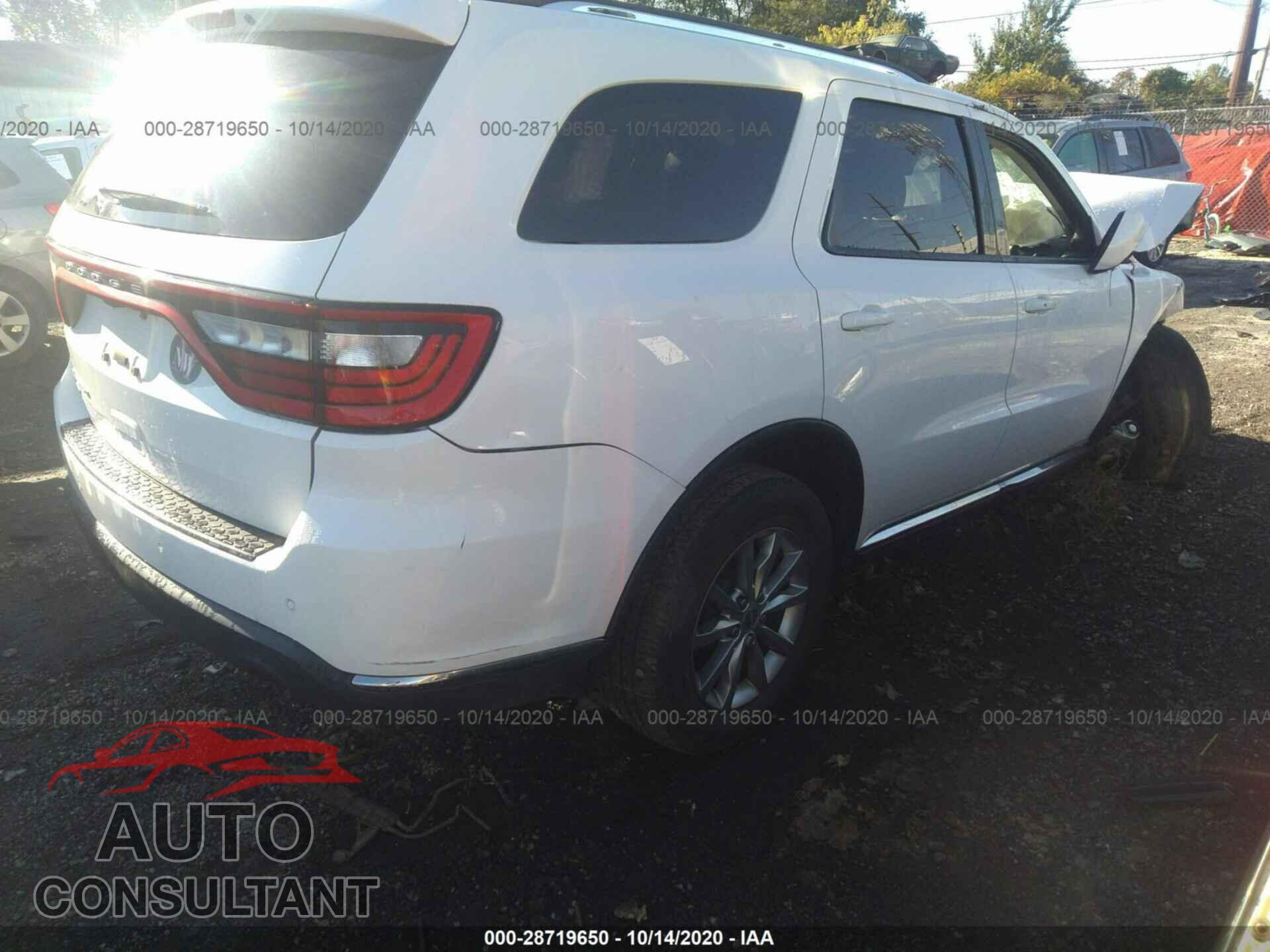 DODGE DURANGO 2017 - 1C4RDJAG5HC741302