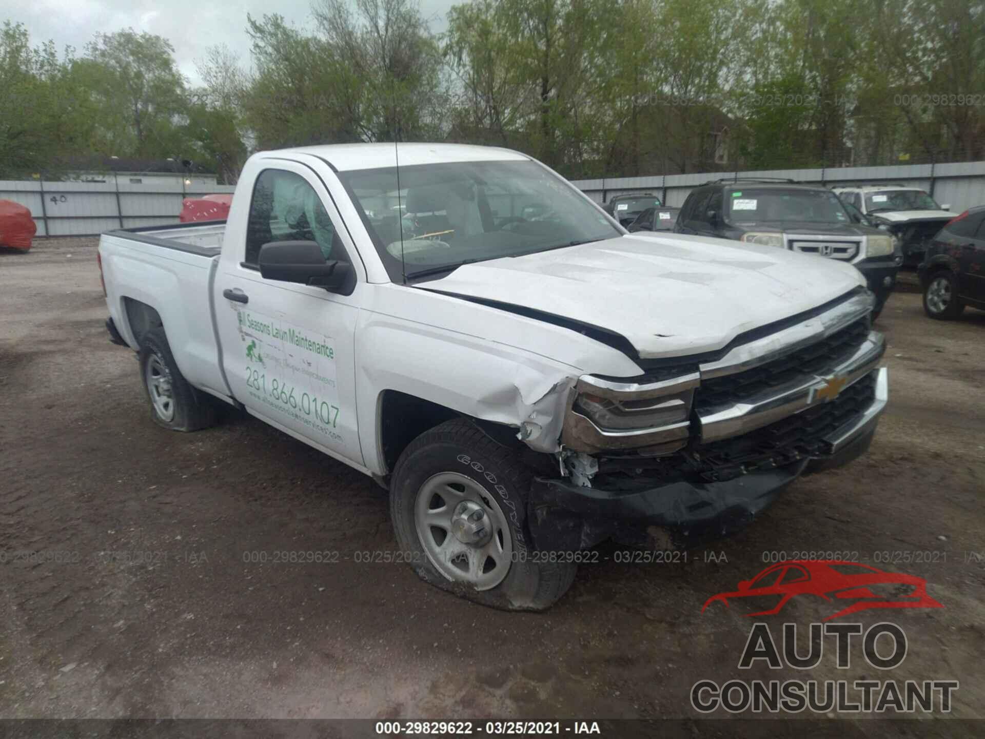 CHEVROLET SILVERADO 1500 2016 - 1GCNCNEH3GZ411925