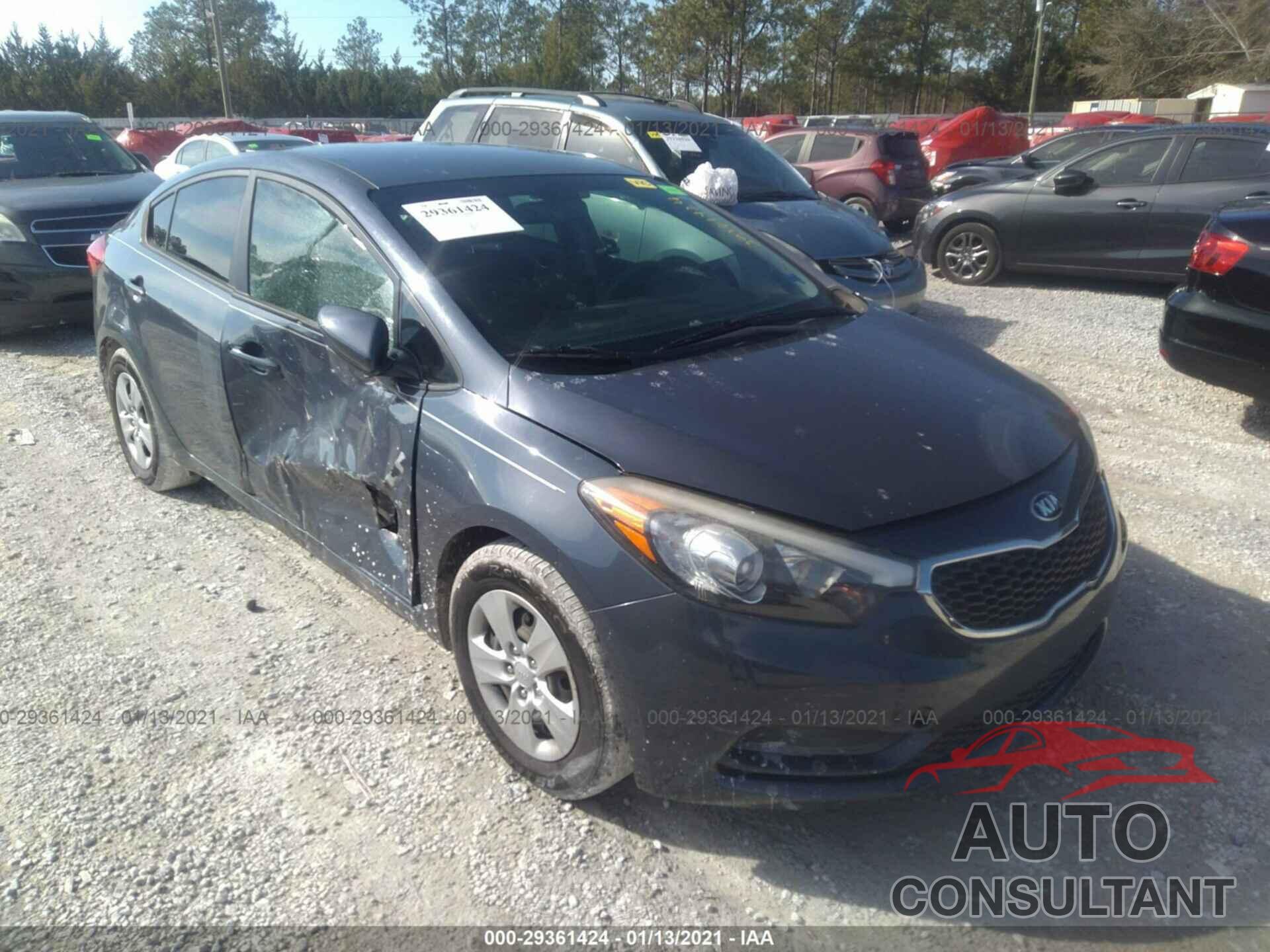 KIA FORTE 2016 - KNAFK4A65G5471232