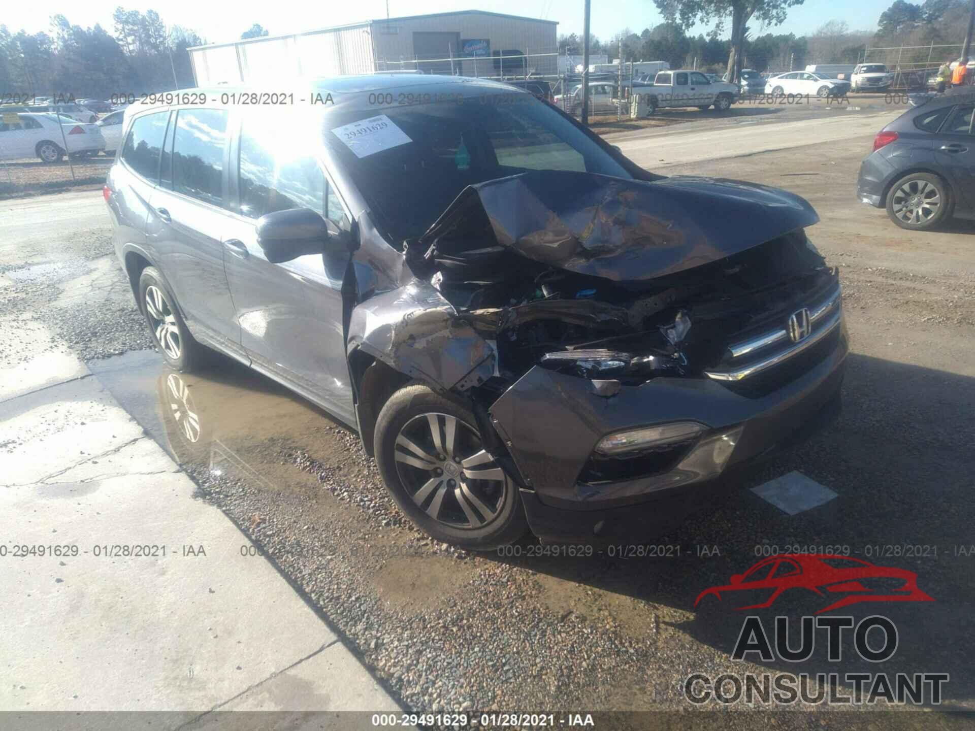 HONDA PILOT 2017 - 5FNYF5H54HB001454