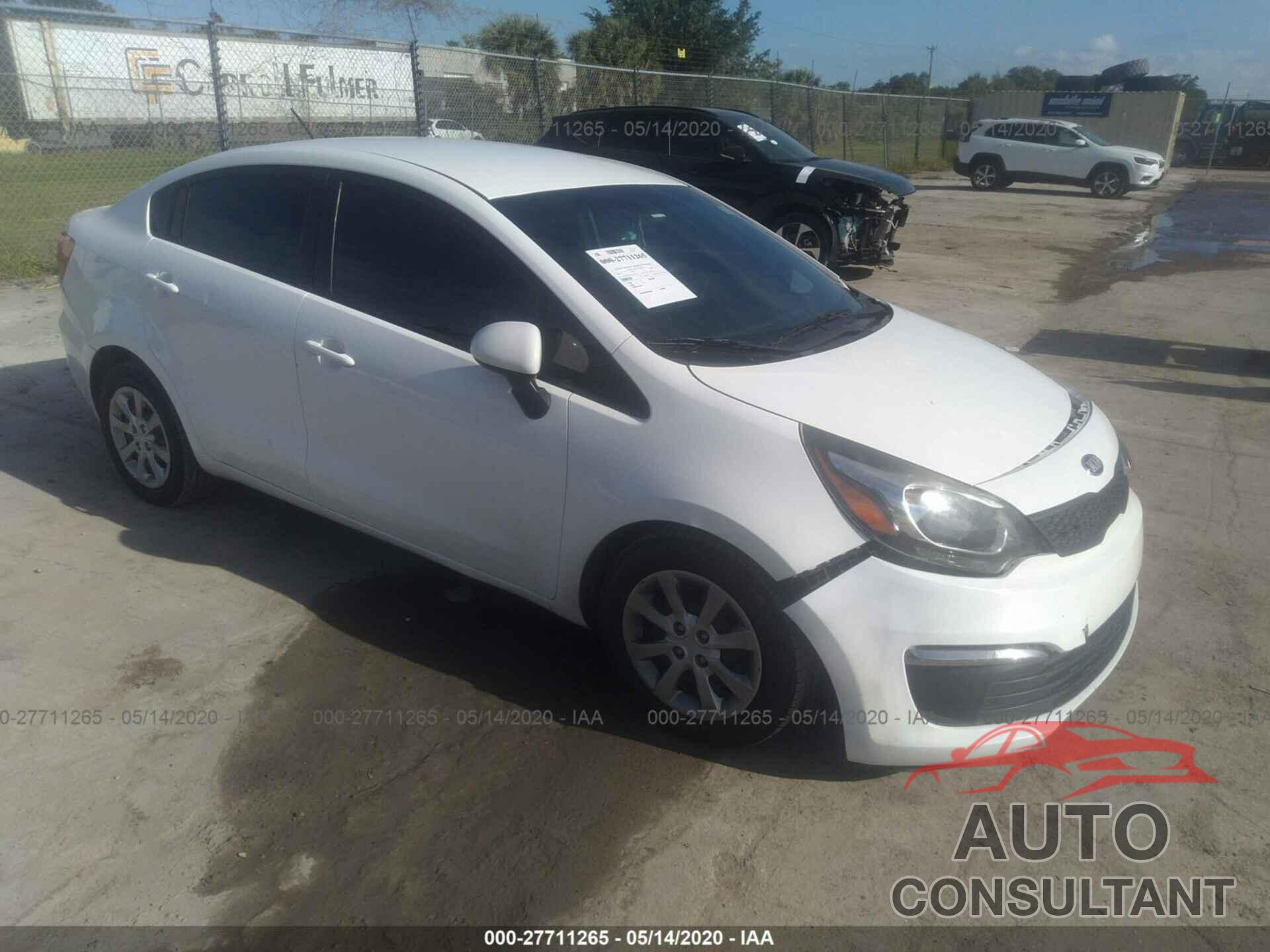 KIA RIO 2016 - KNADM4A3XG6573546