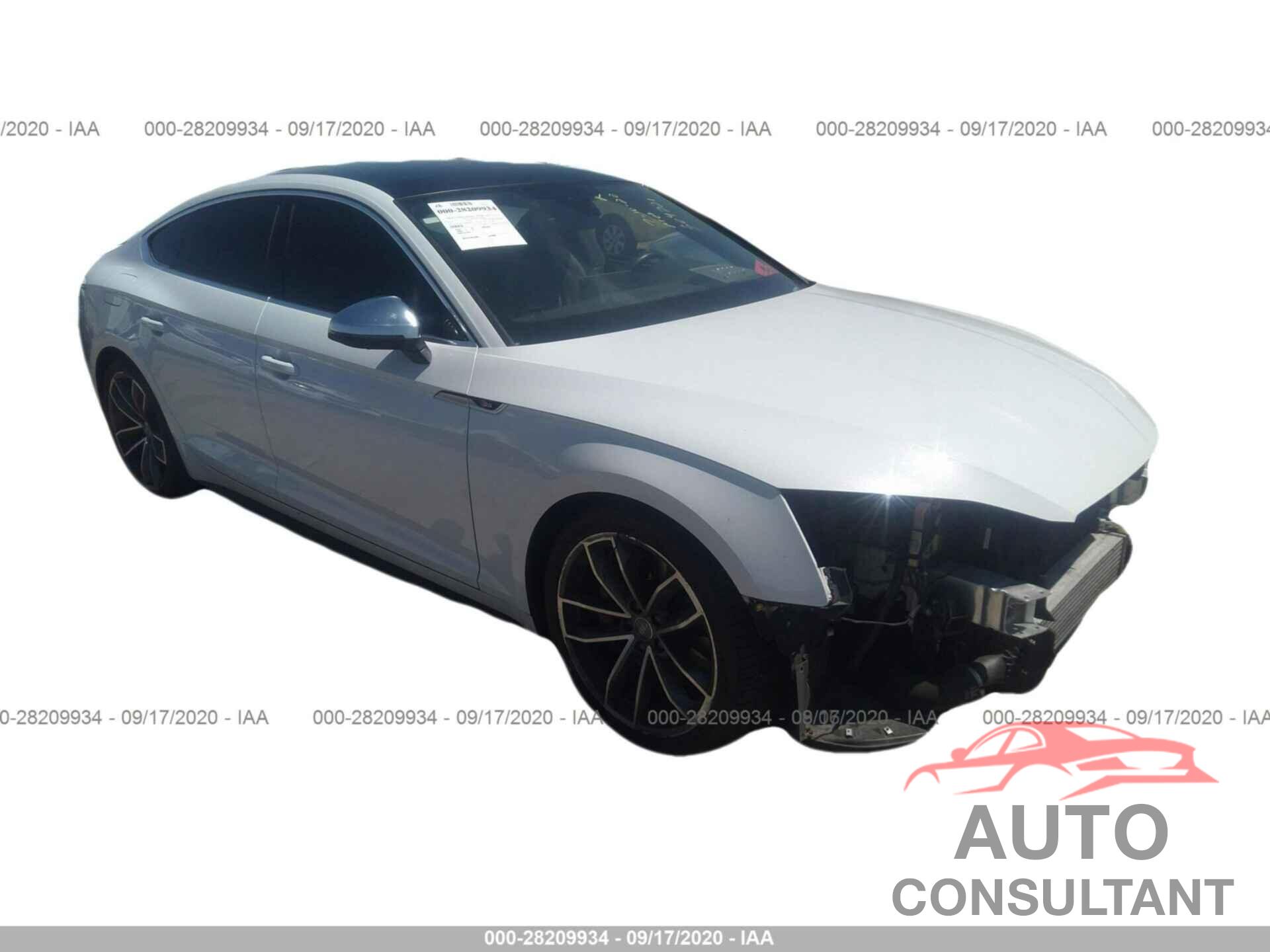 AUDI S5 SPORTBACK 2018 - WAUC4CF59JA029947