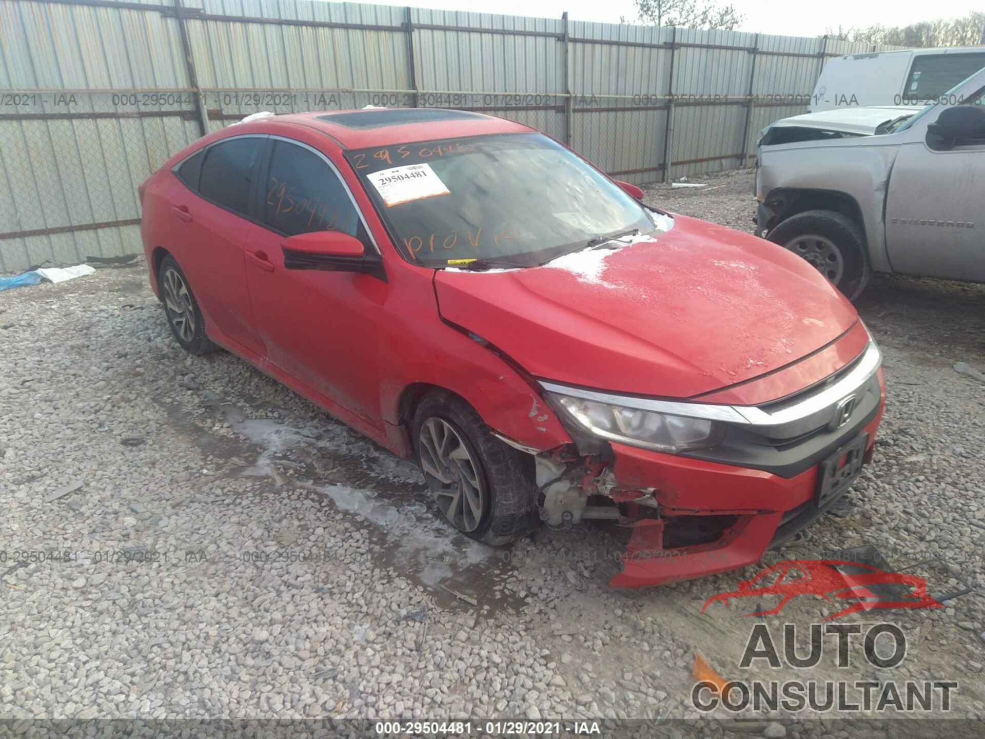 HONDA CIVIC SEDAN 2016 - 2HGFC2F78GH538342