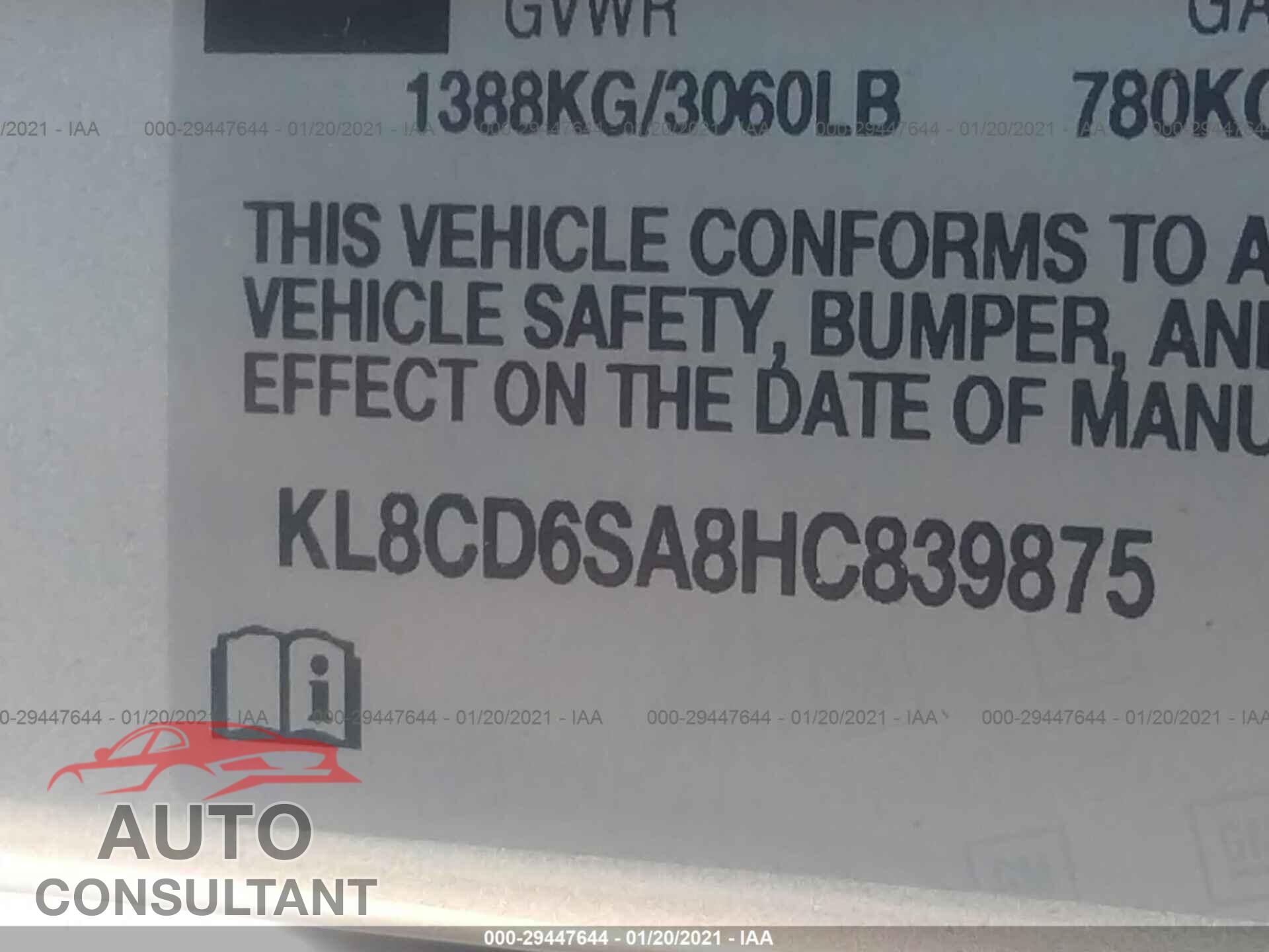 CHEVROLET SPARK 2017 - KL8CD6SA8HC839875
