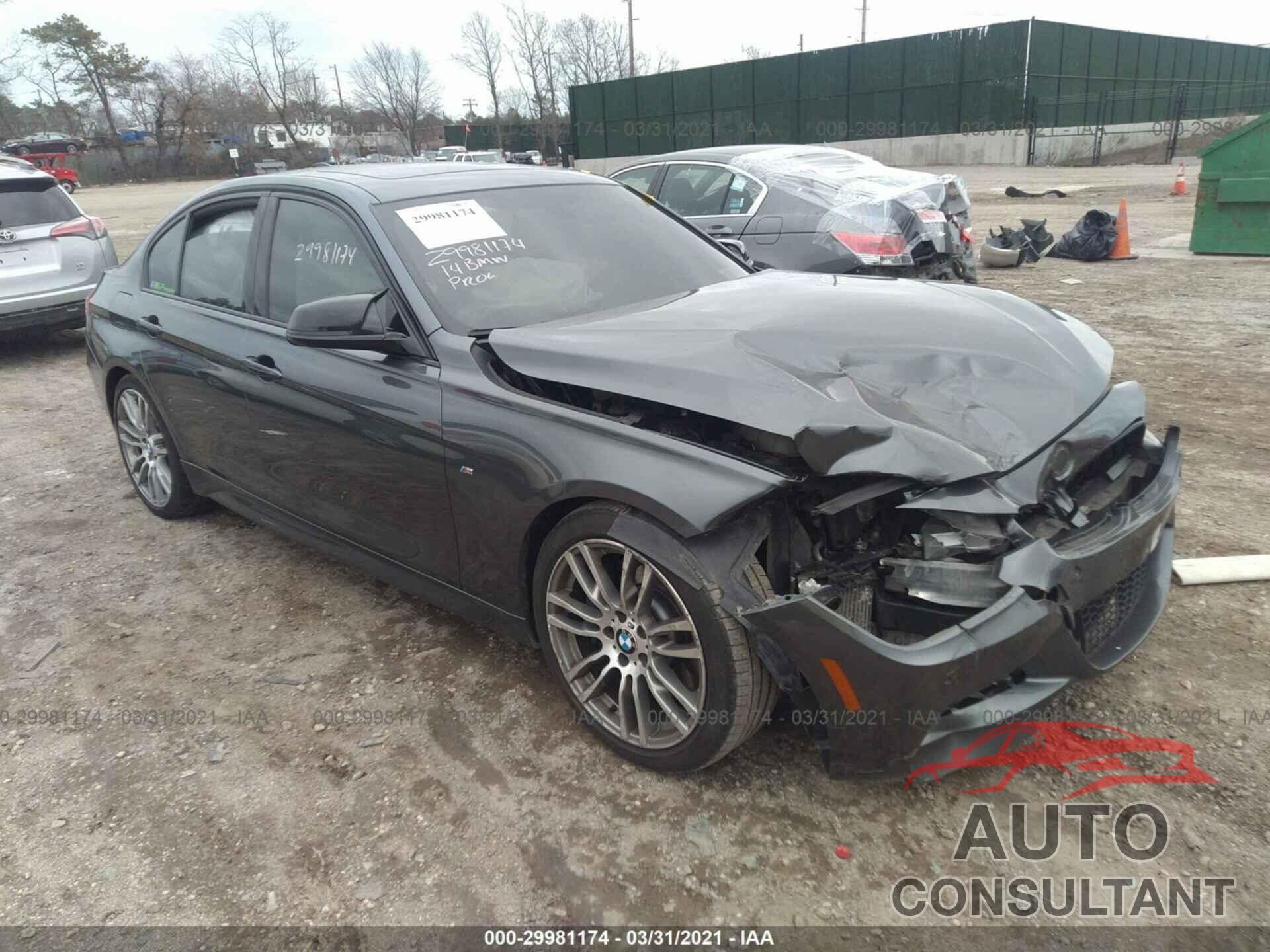 BMW 3 SERIES 2014 - WBA3B9C50EP459267