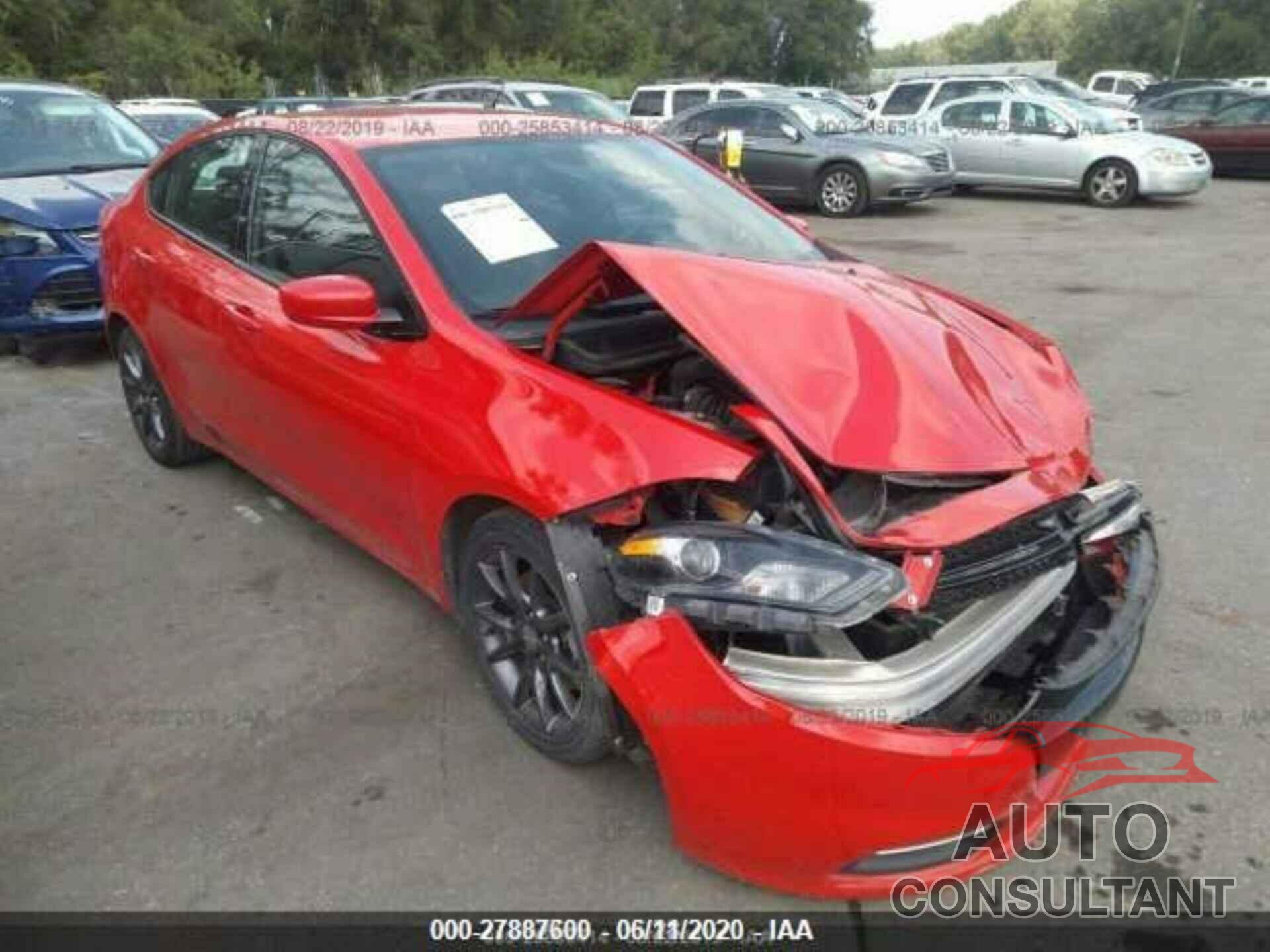 DODGE DART 2016 - 1C3CDFAA8GD684573