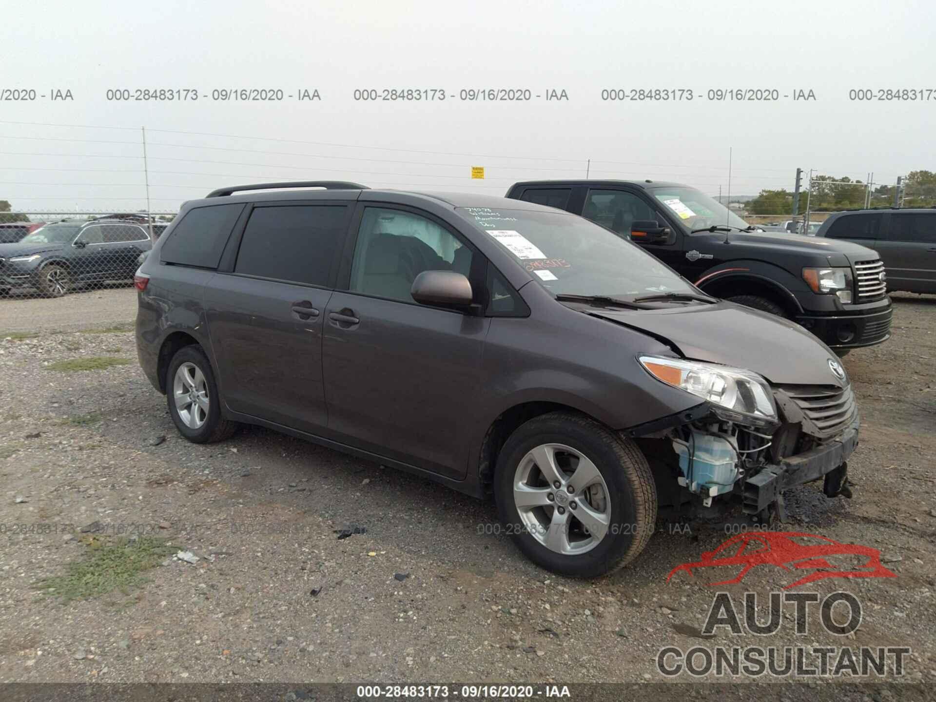 TOYOTA SIENNA 2017 - 5TDKZ3DC3HS815483